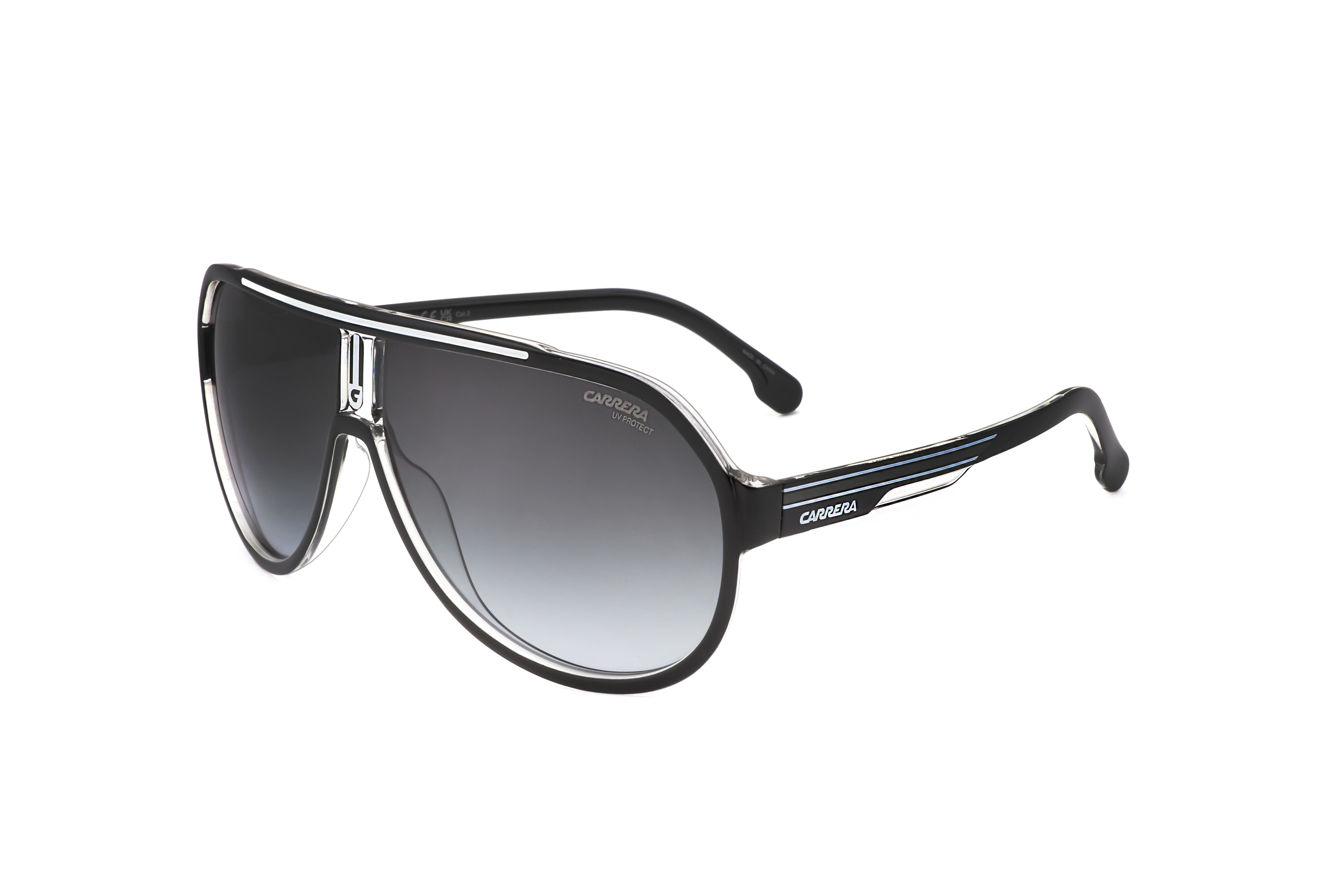 Carrera Men's 64mm Black Sunglasses CARRERA1057-S-80S-64