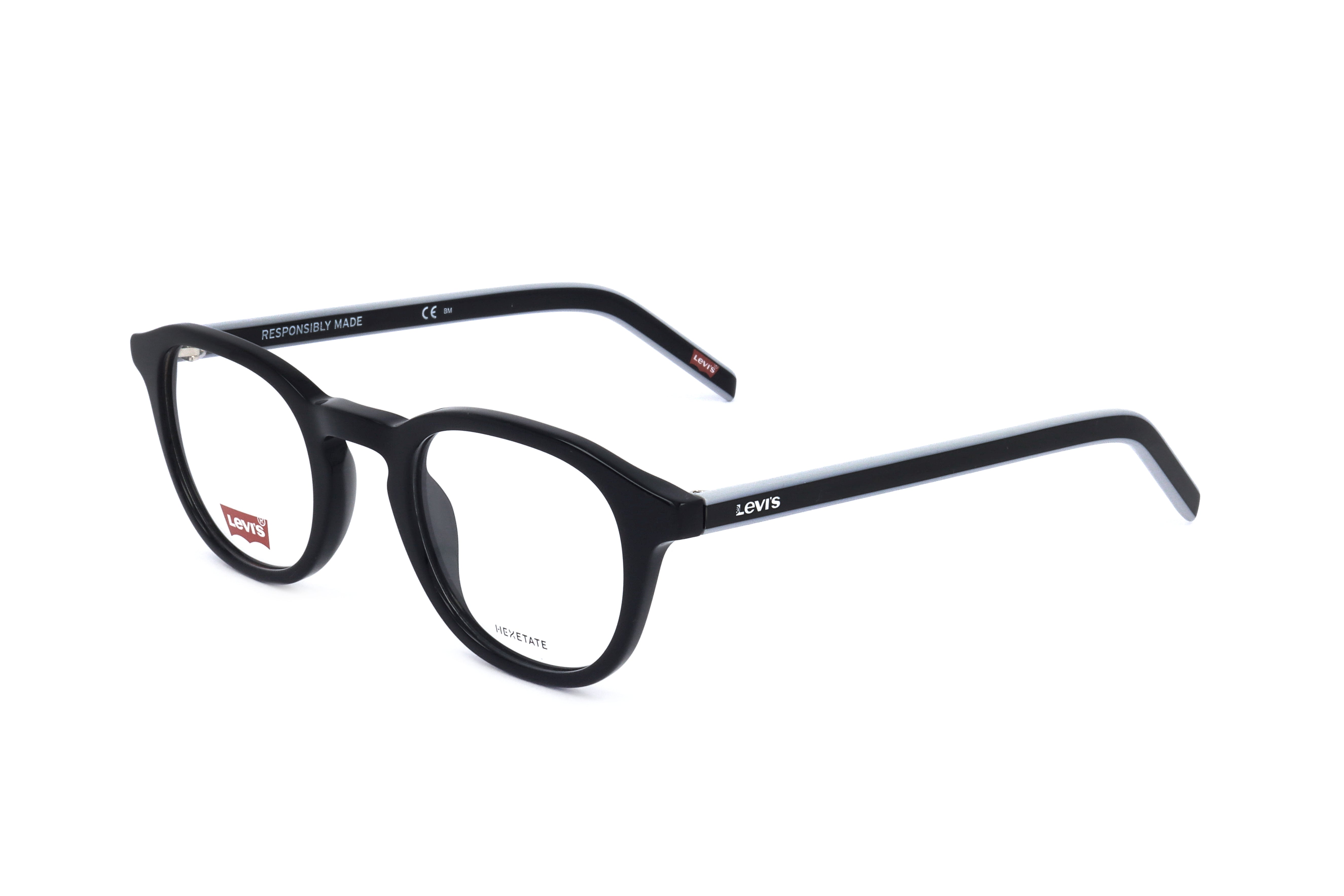 Levi's Men's 48 mm Black Eyeglasses LV1029-0807-24