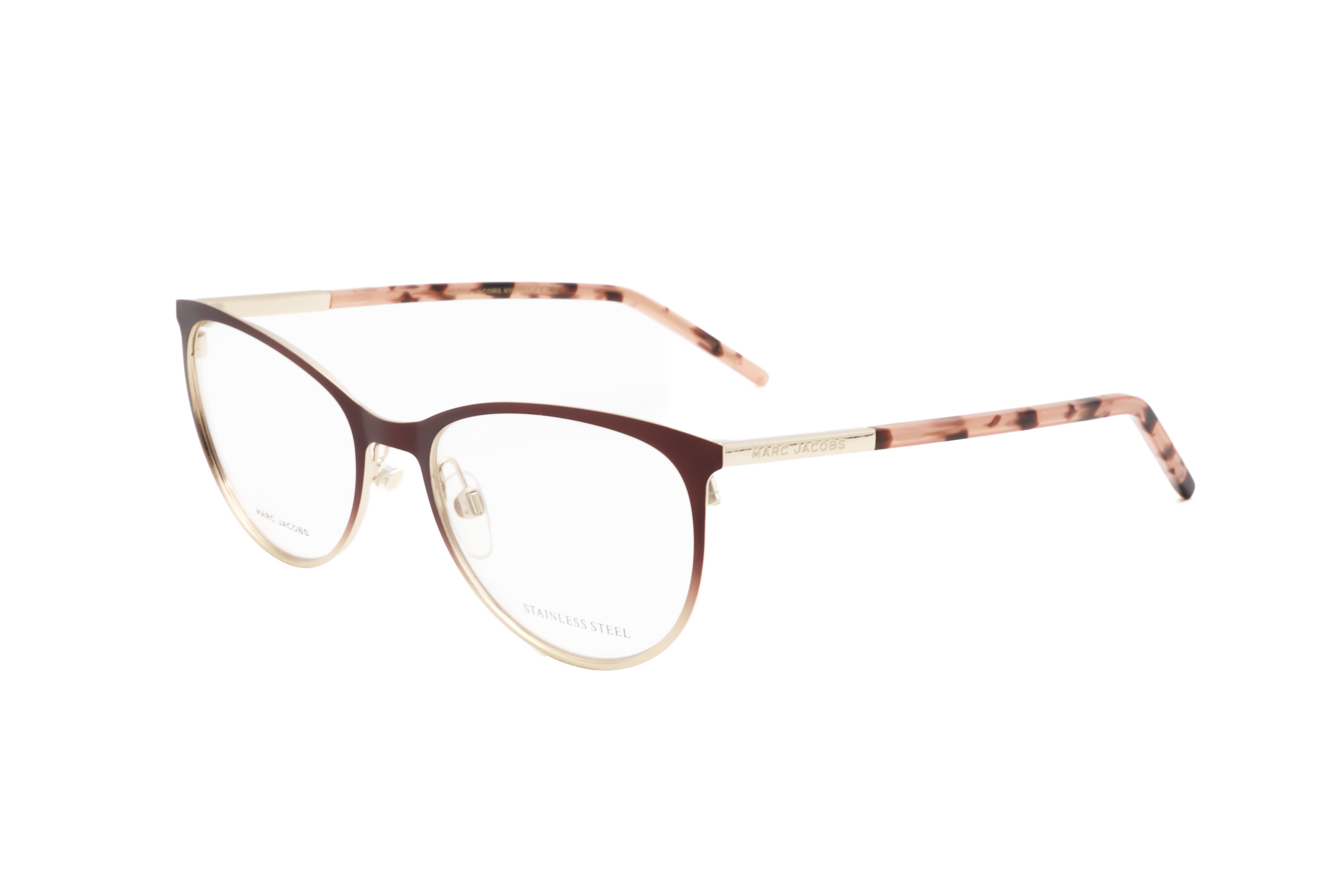 Marc Jacobs Women's 54mm Matte Brown Gold Eyeglasses MARC708-UFM-54