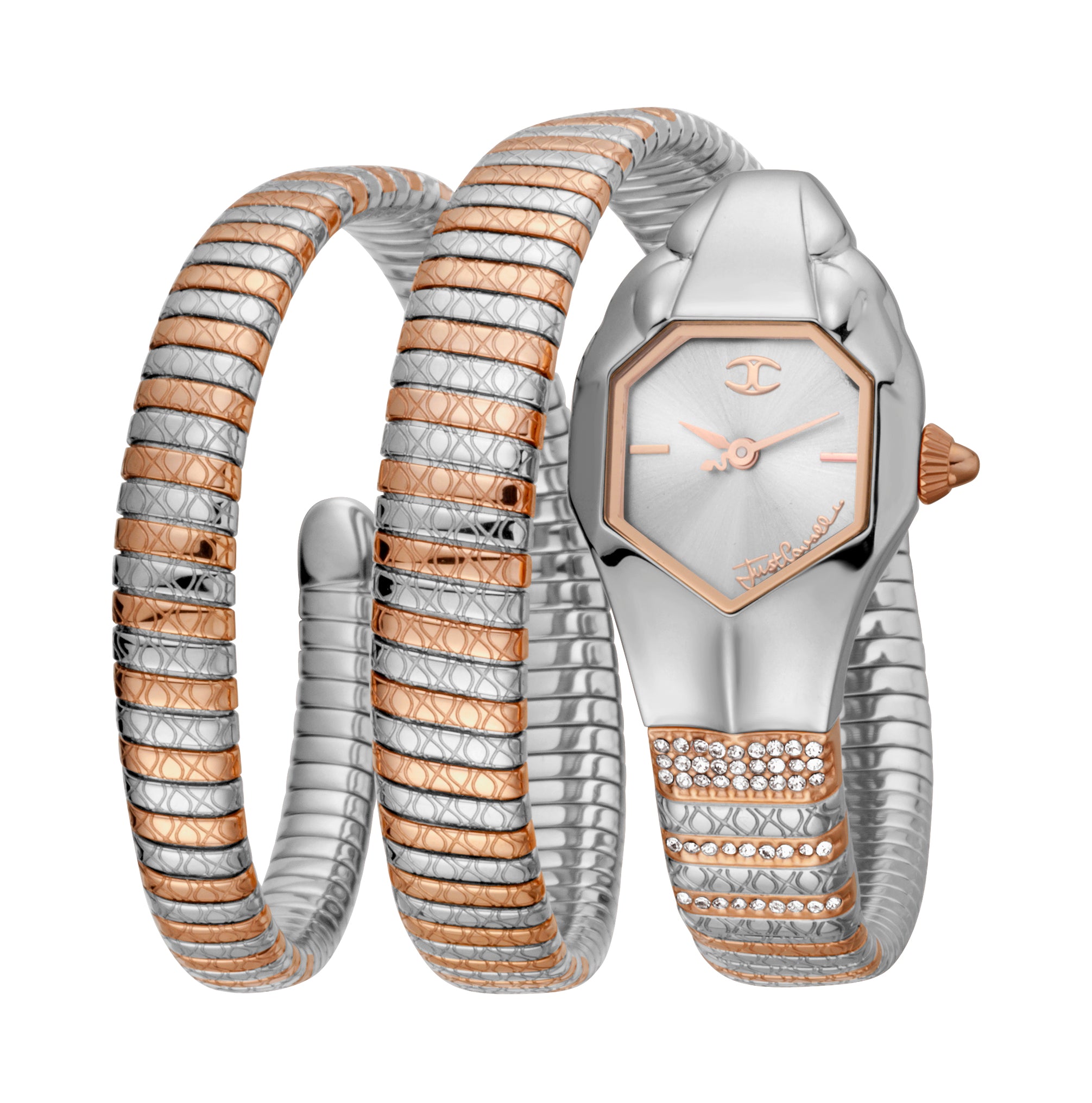 Just Cavalli Women's Glam Snake 22mm Quartz Watch JC1L112M0055