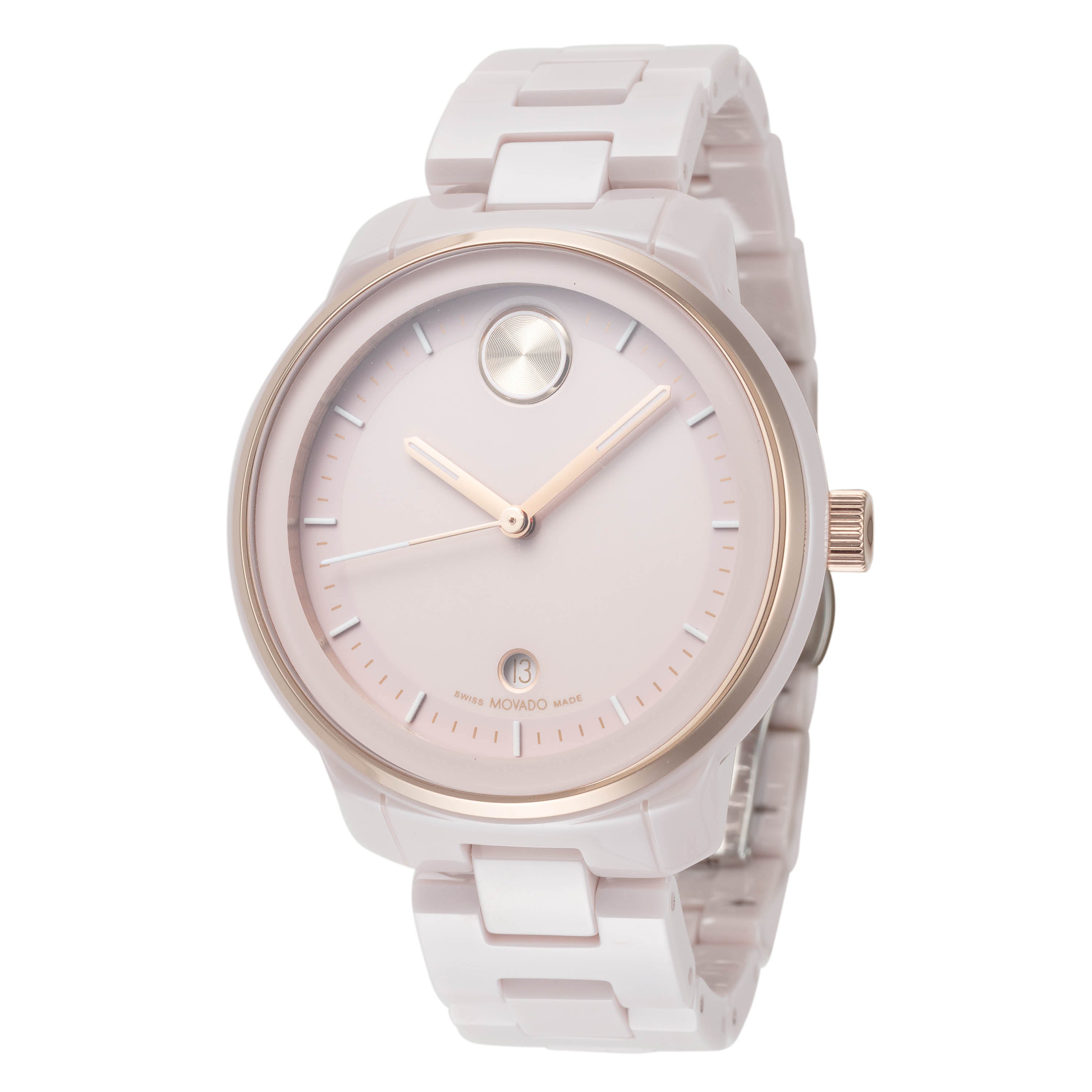 Movado Women's Bold Verso Pink 38.5mm Quartz Watch 3600935