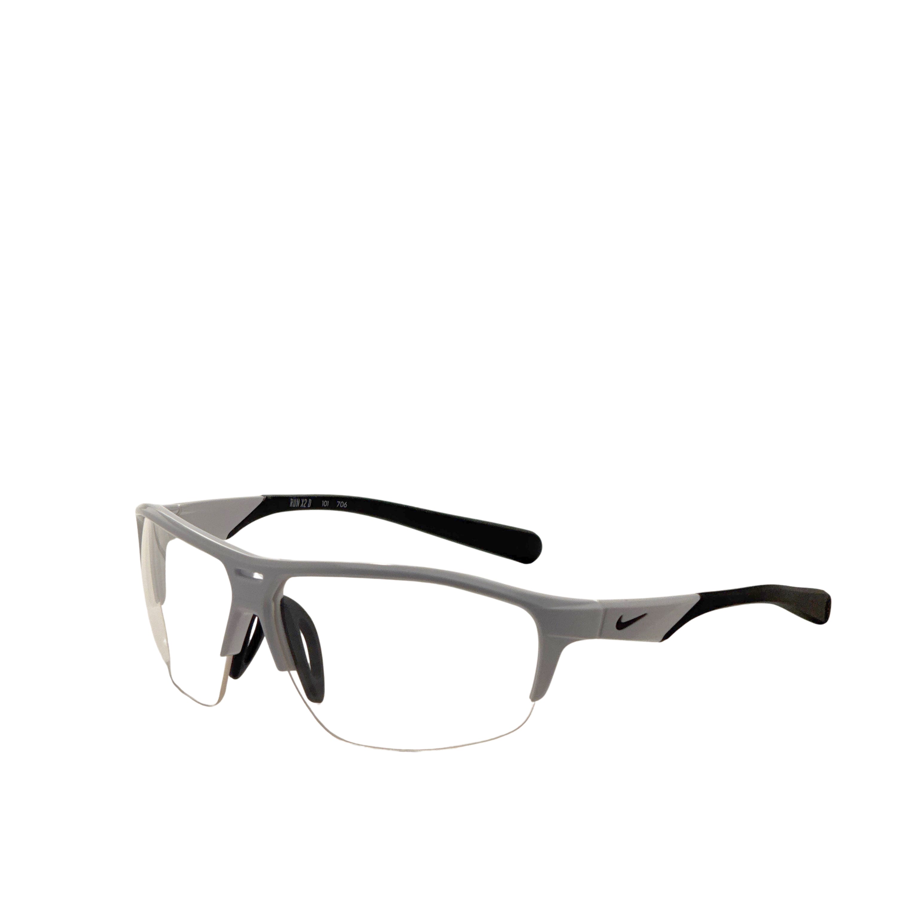 Nike Men's Run X2D 72mm White Black Sunglasses RUNX2D-101-72