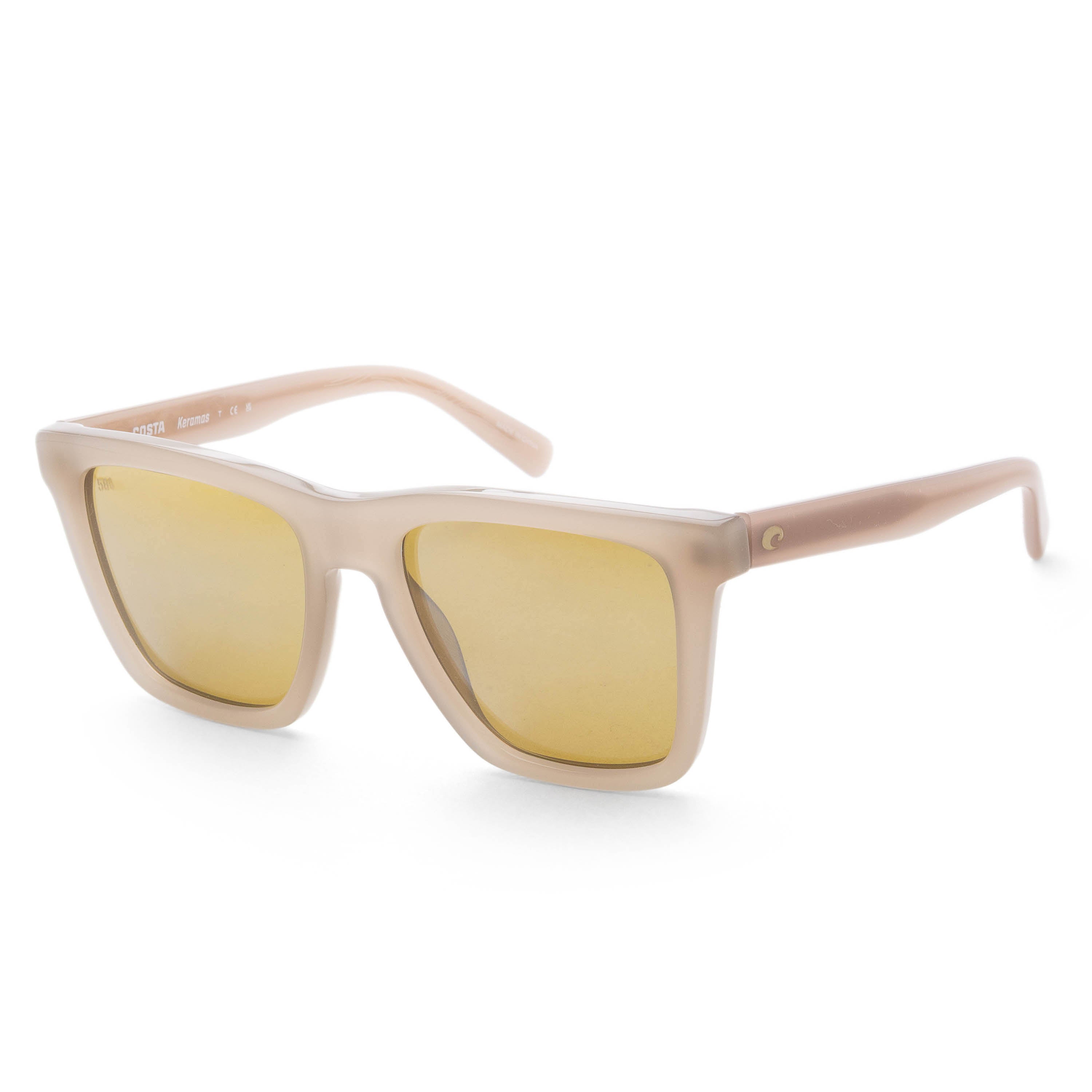 Costa del Mar Unisex Keramas 54mm Sea Foam Polarized Sunglasses 6S2015-201505-54