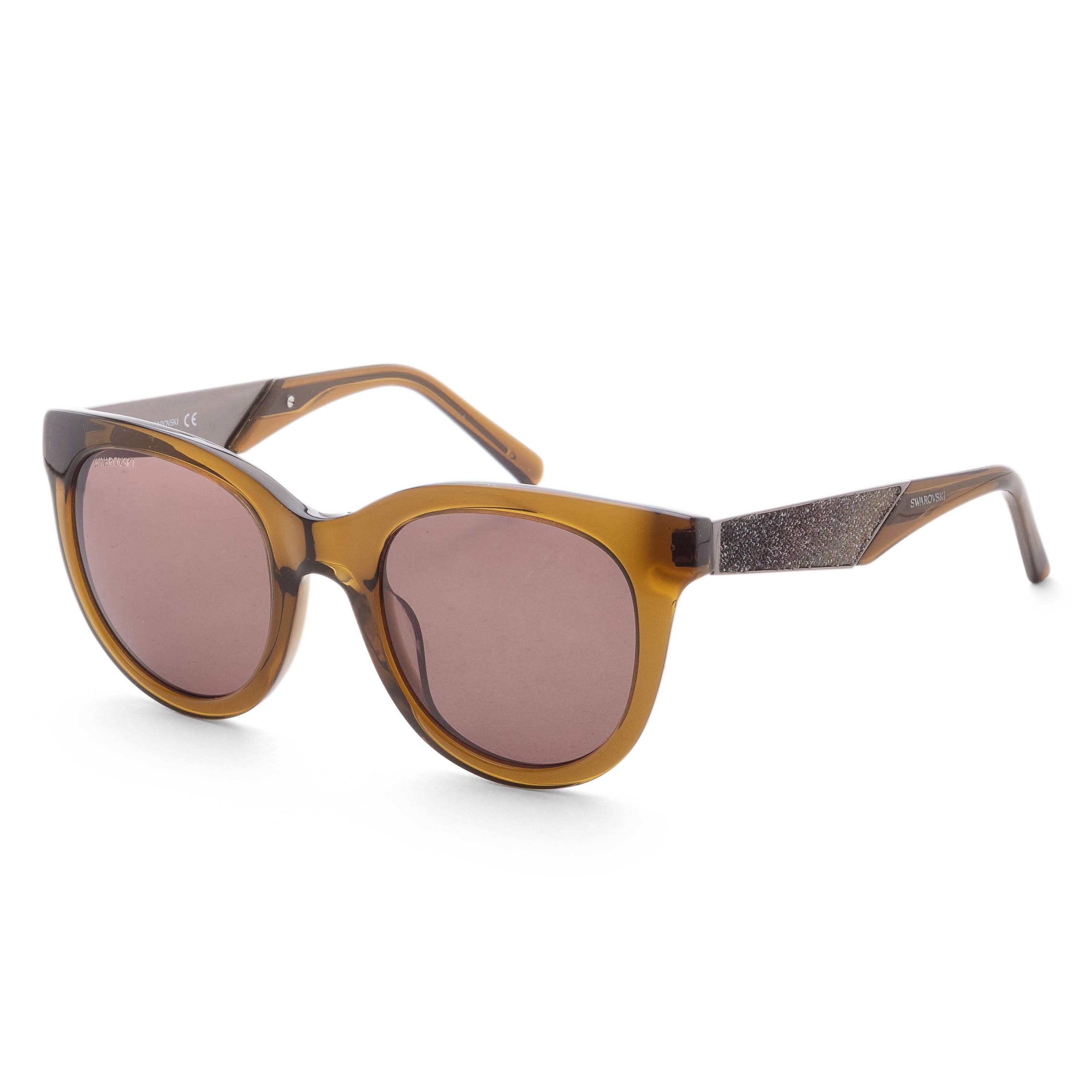 Swarovski Women's 50 mm Shiny Dark Green Sunglasses SK-0126-96J