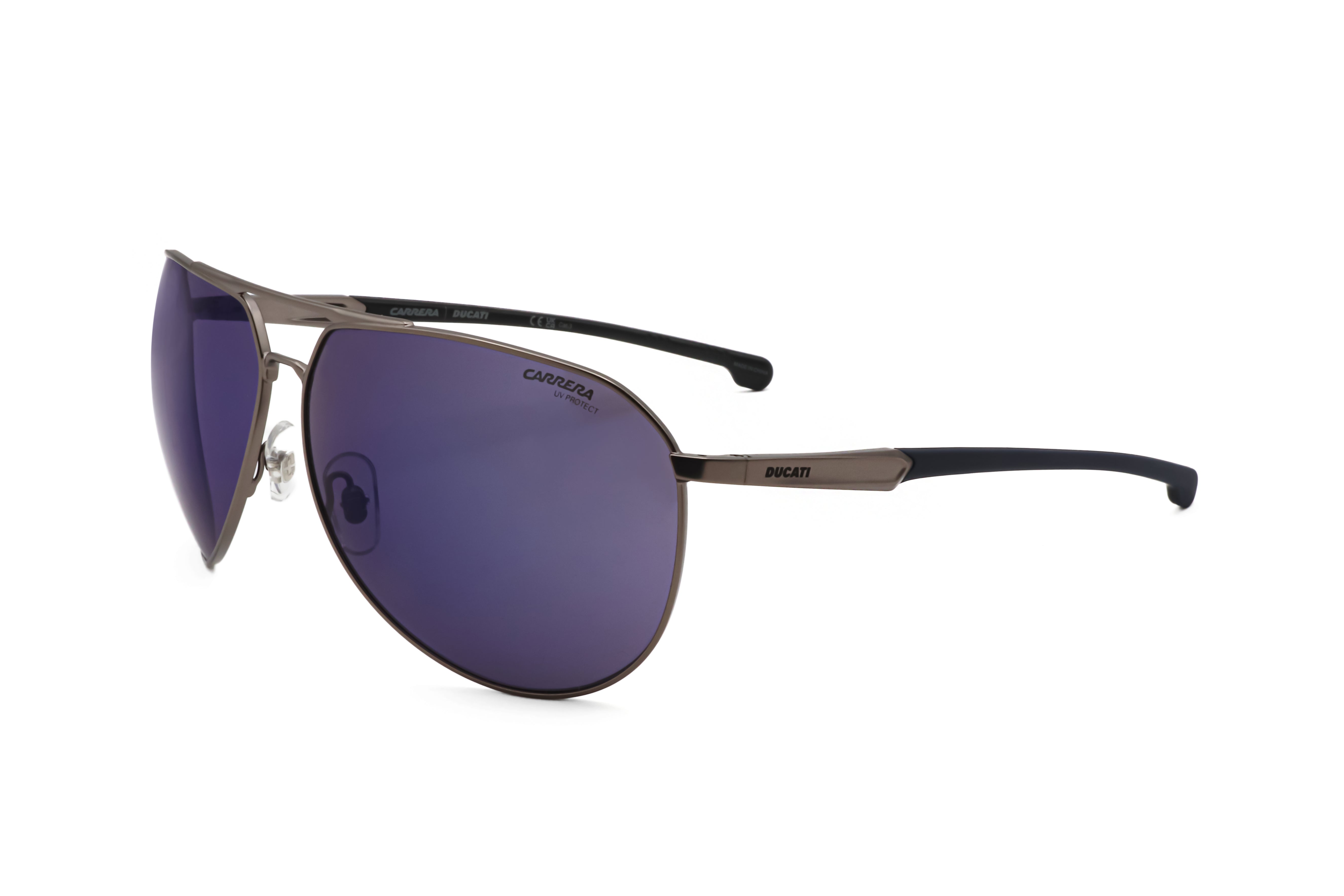 Carrera Men's 67mm Matte Dark Ruthenium Blue Sunglasses CARDUC030-S-V6D-67