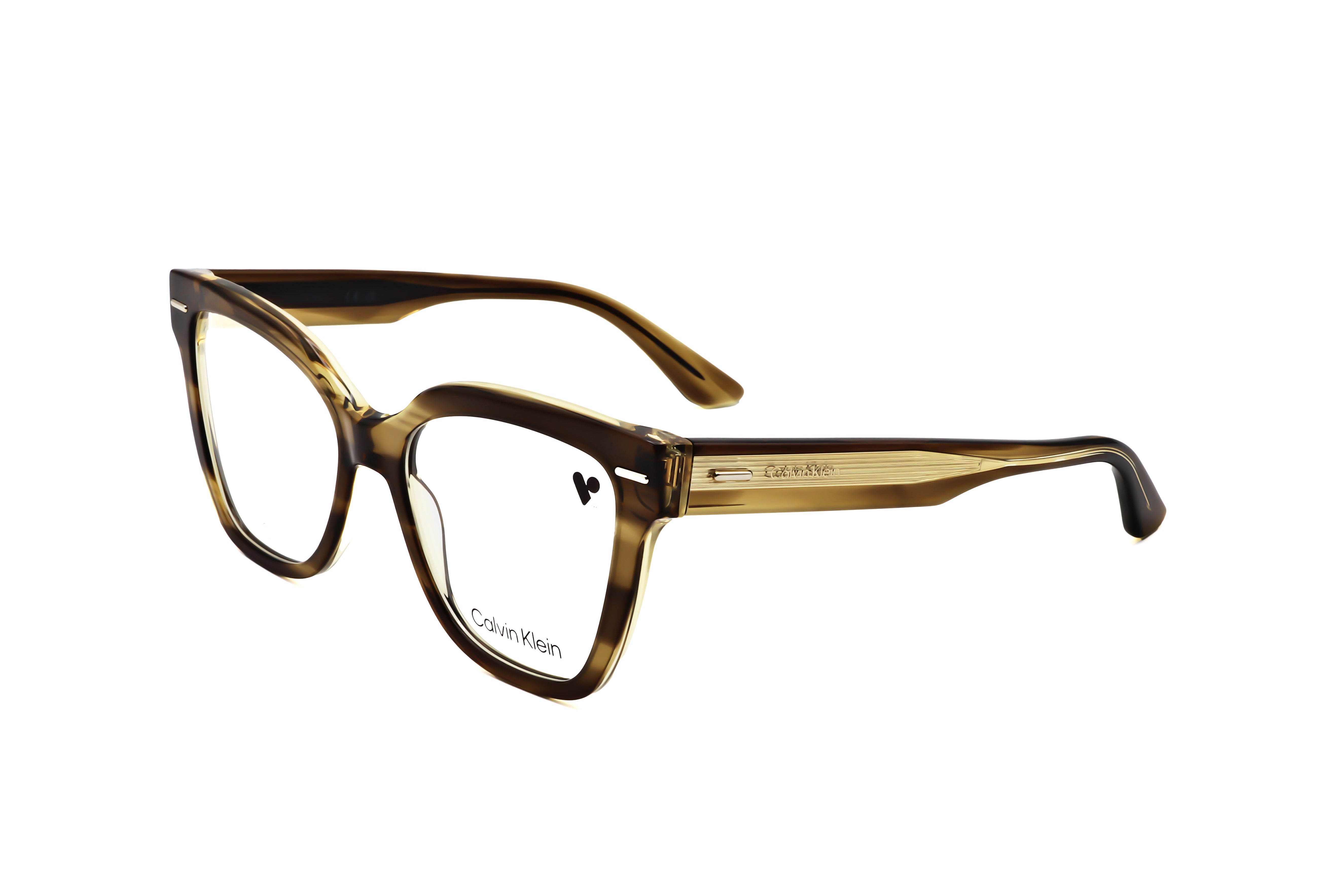 Calvin Klein Women's 54 mm Striped Khaki Eyeglasses CK23543-317