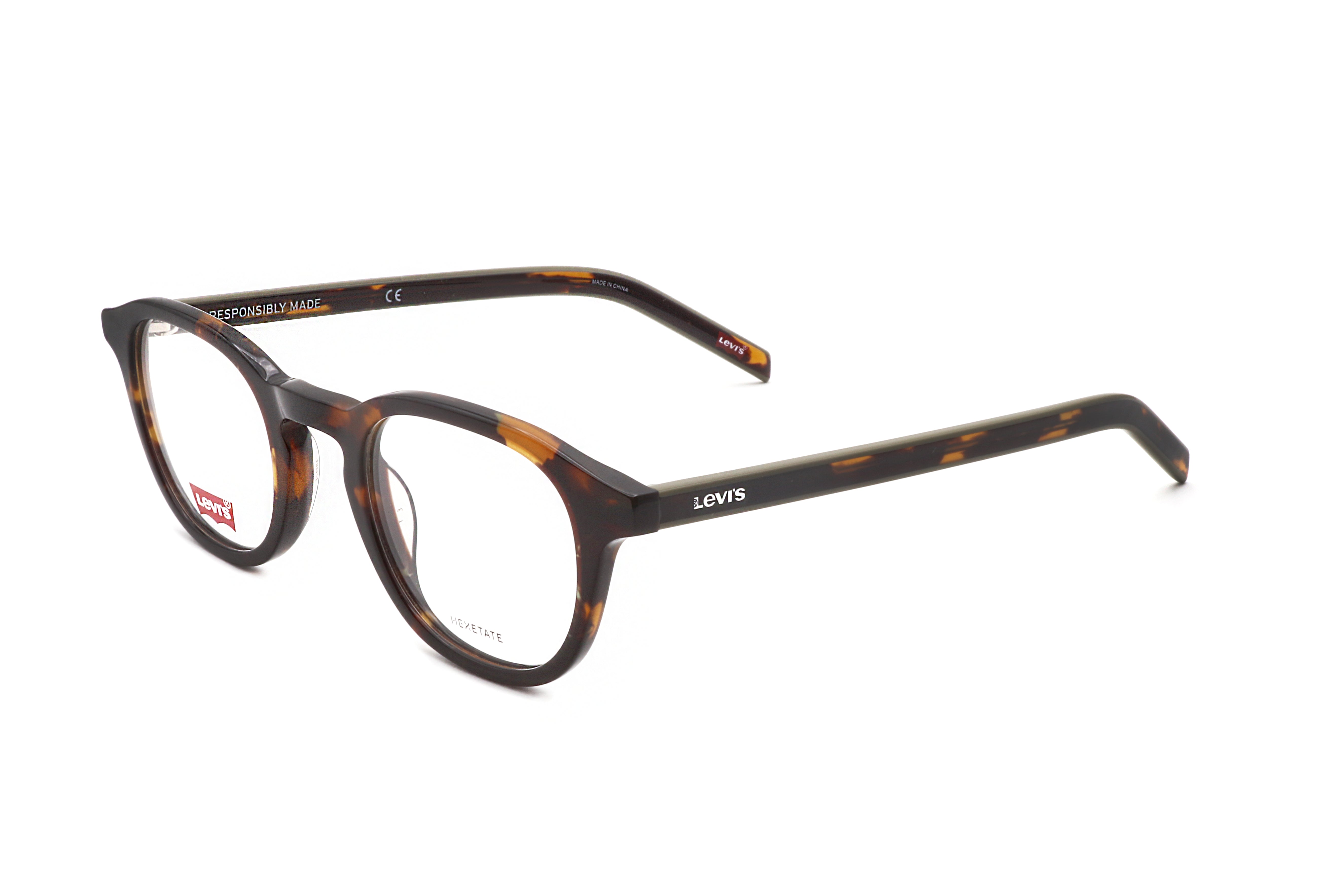 Levi's Men's Fashion 48mm Havana Eyeglasses LV1029-0086-24