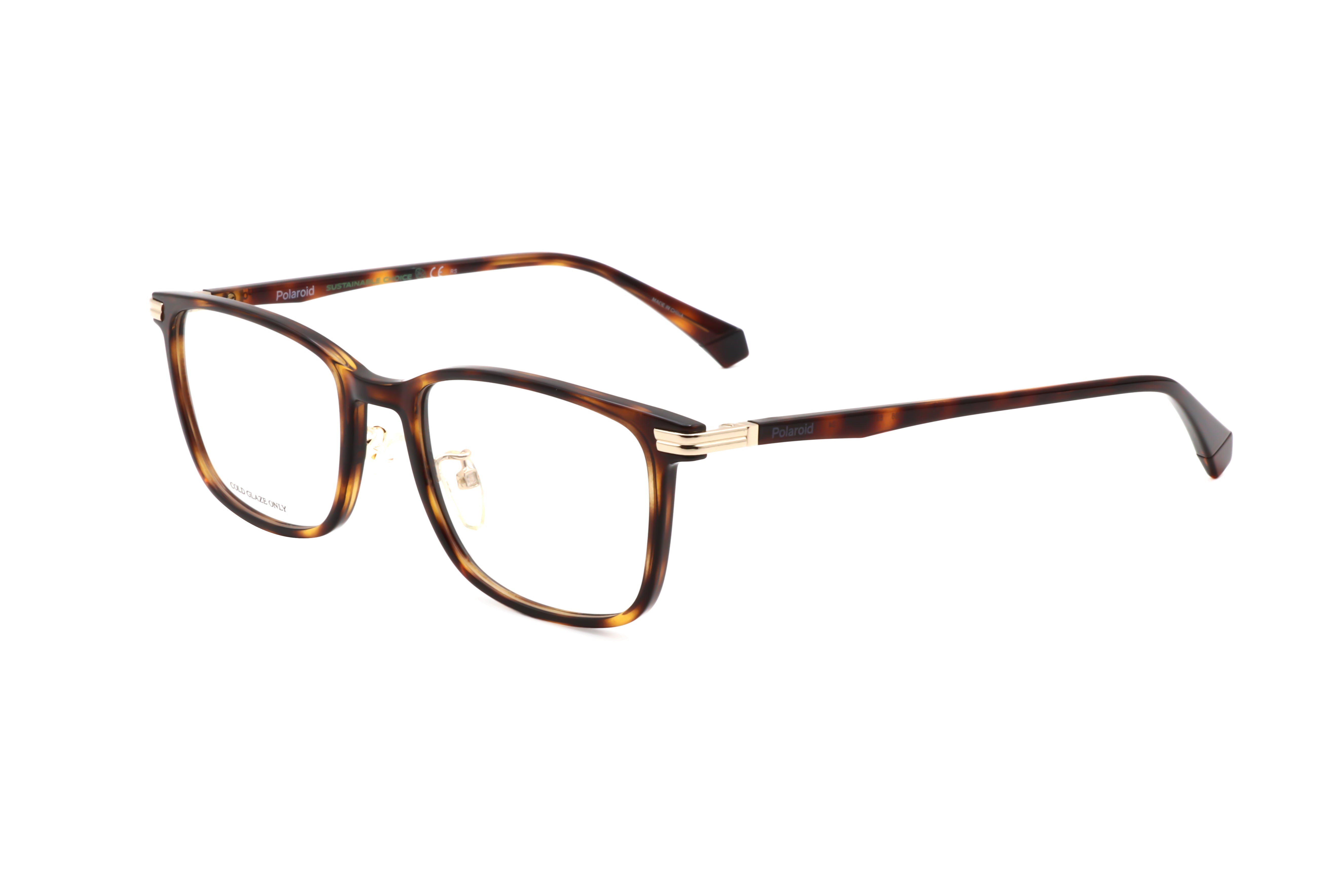 Polaroid Man 53mm Havana Eyeglasses PLDD426-G-086-53