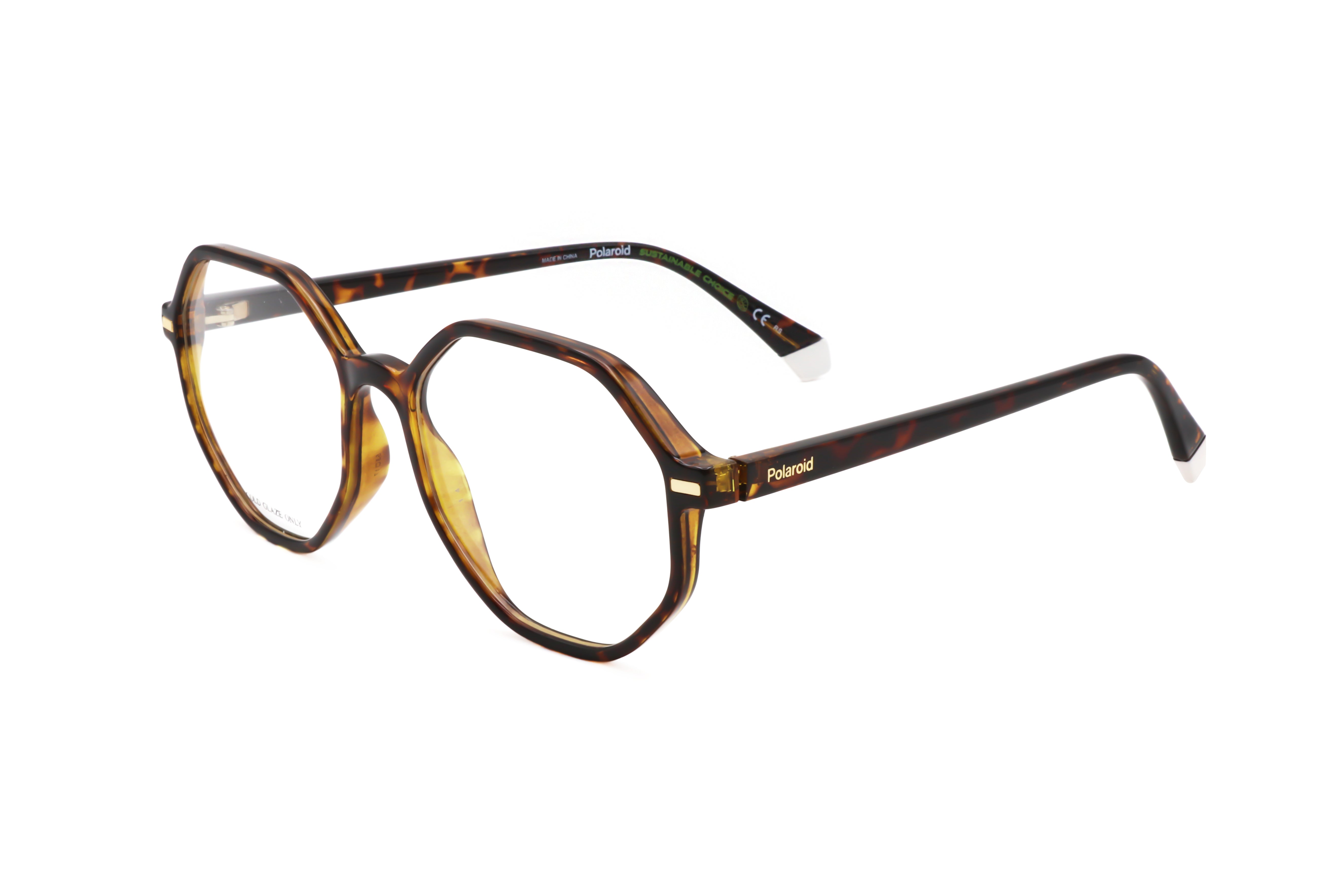 Polaroid Women's 53mm Havana Eyeglasses PLDD433-086-53