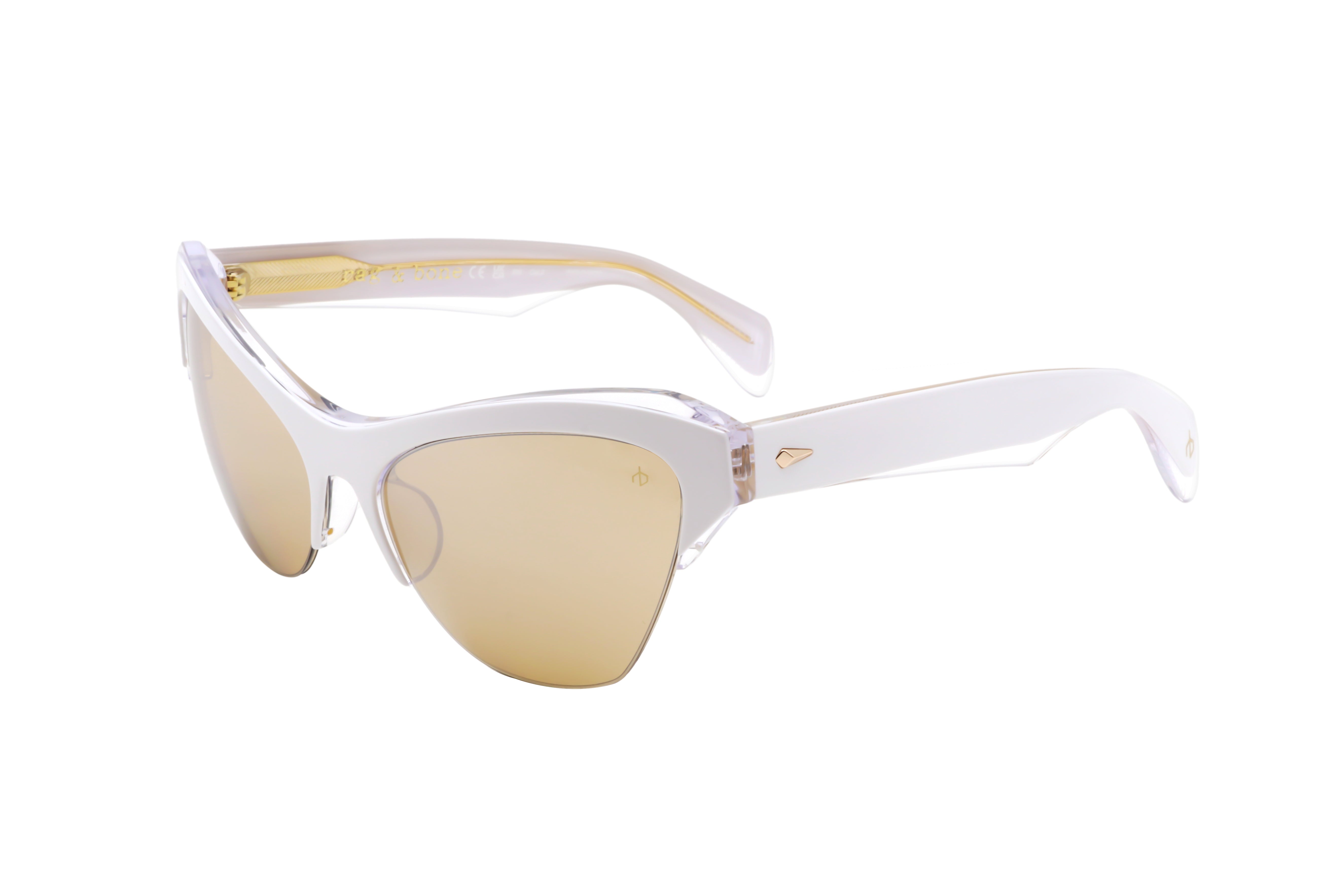 Rag & Bone Women's 61 mm White Crystal Sunglasses RNB1079-S-P9U-61