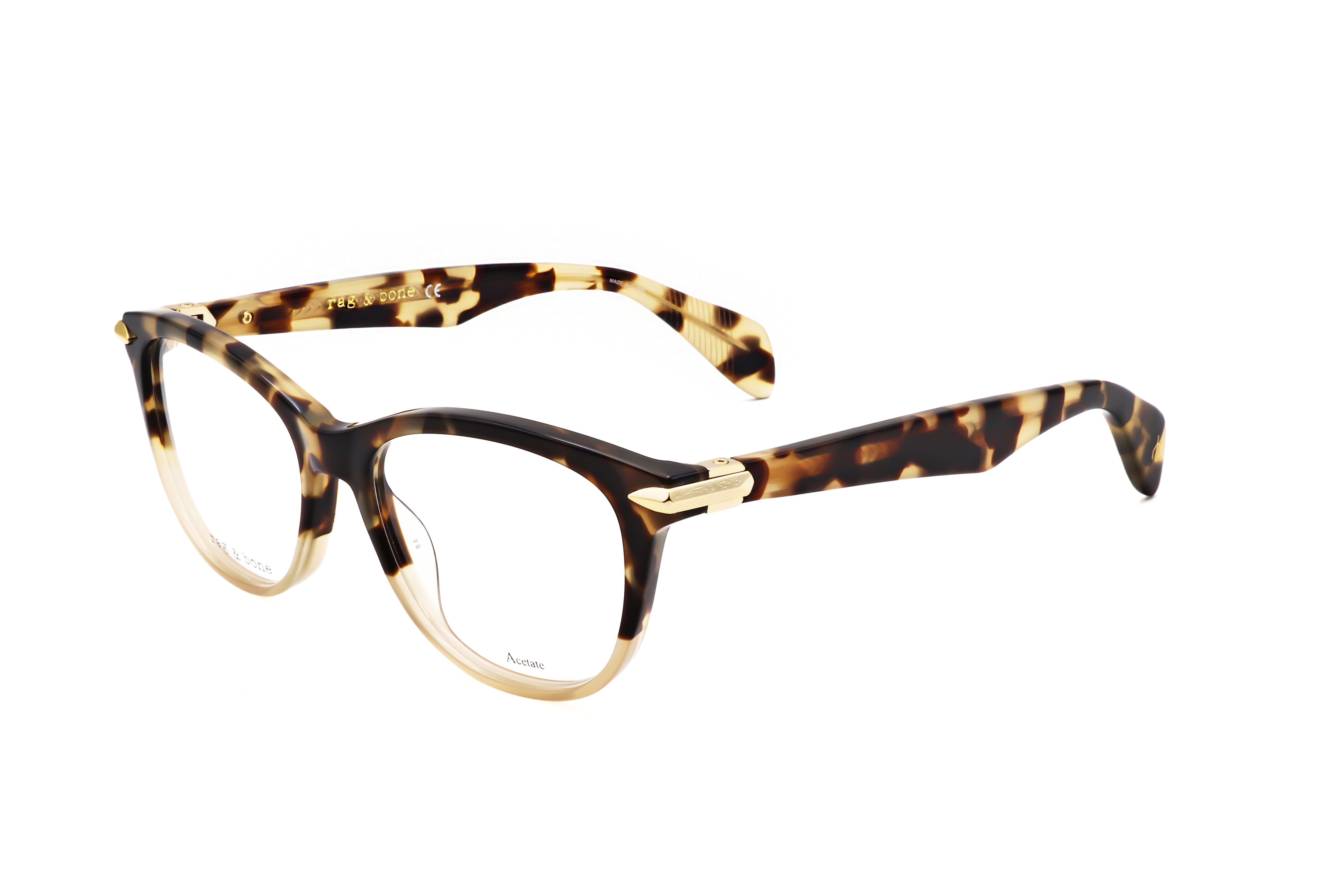 Rag & Bone Women's 49 mm Havana Honey Eyeglasses RNB3014-C9B-49
