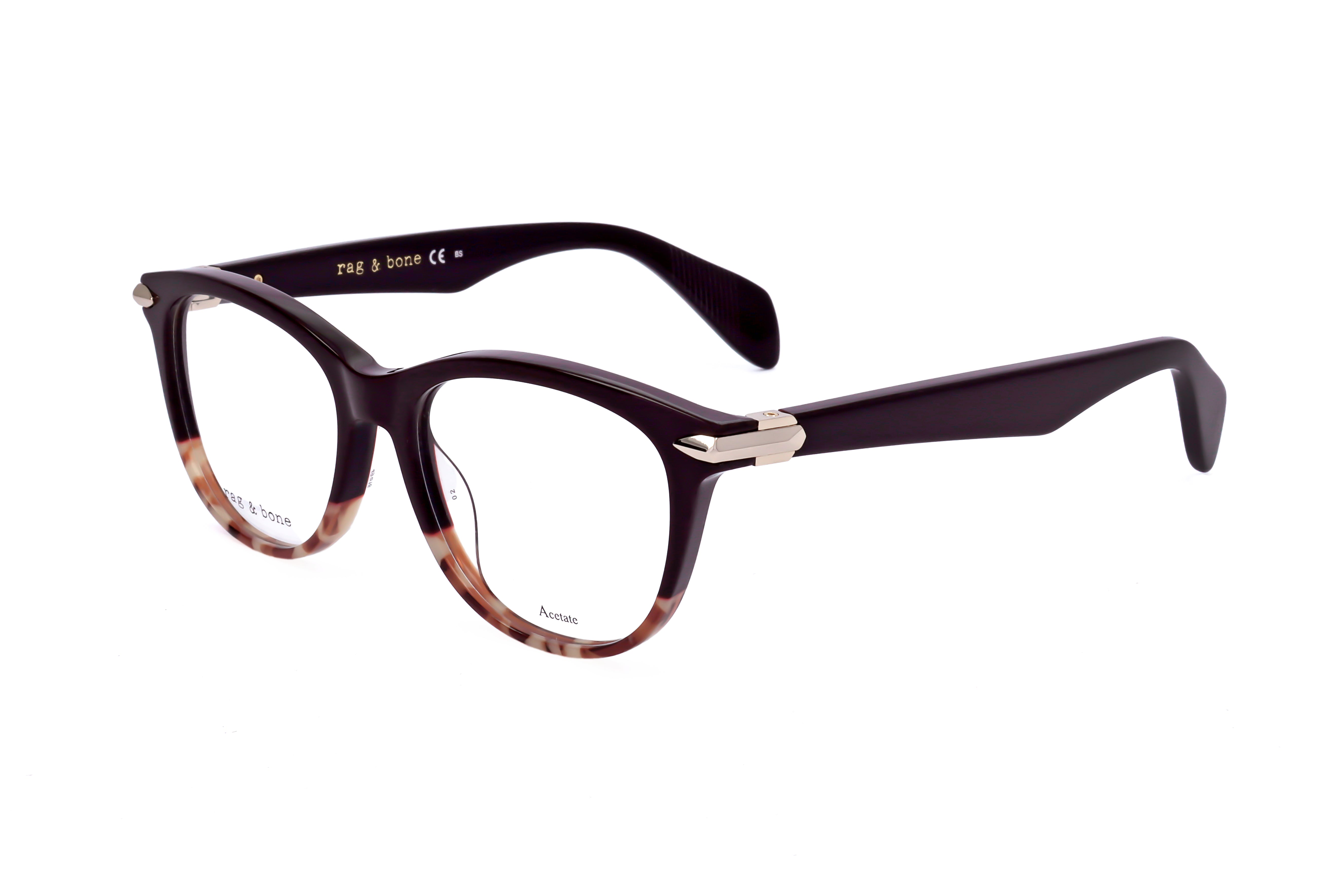 Rag & Bone Women's 49 mm Burgundy Eyeglasses RNB3014-LHF-49