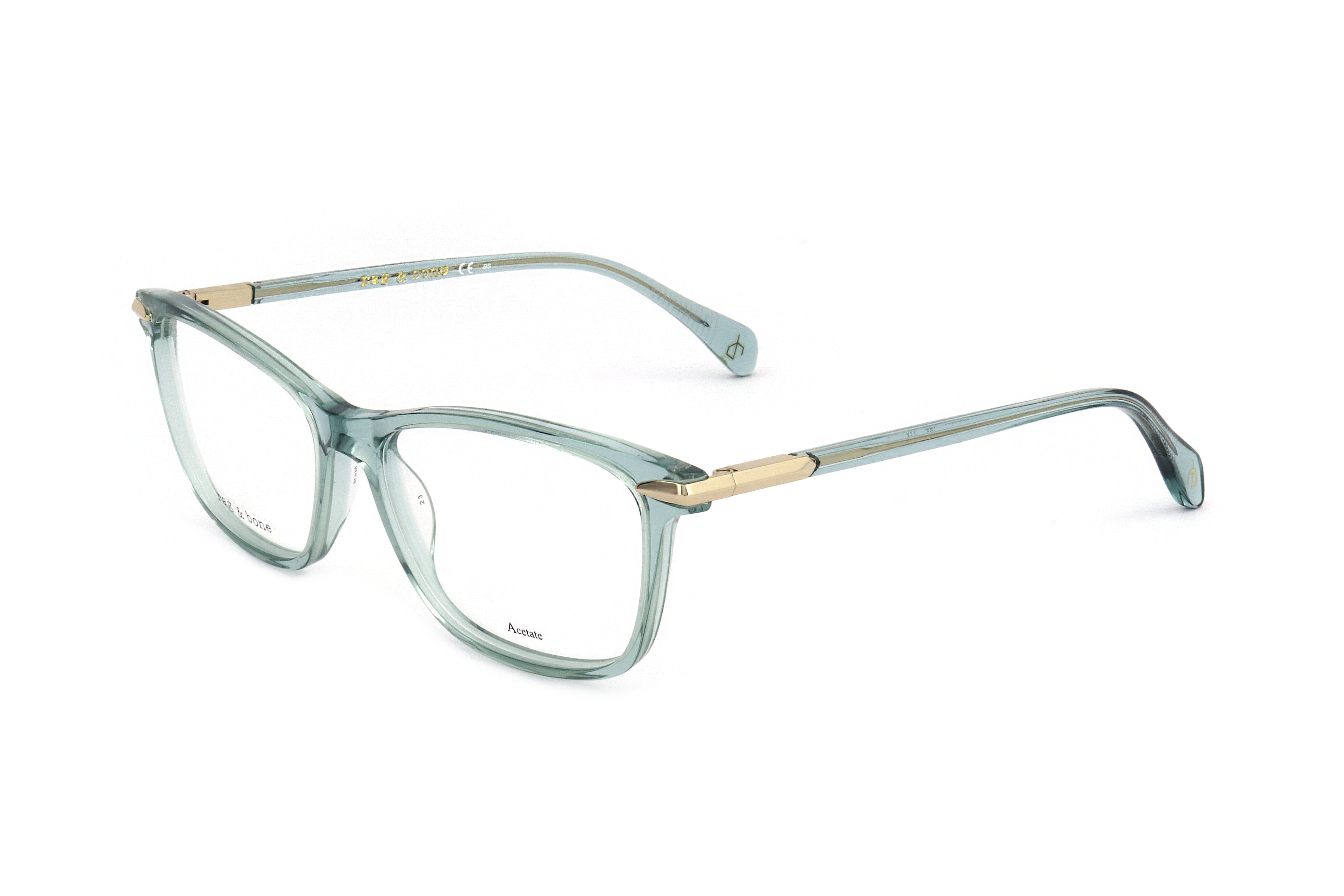 Rag & Bone Women's 54 mm Transparent Green Eyeglasses RNB3031-1ED-54