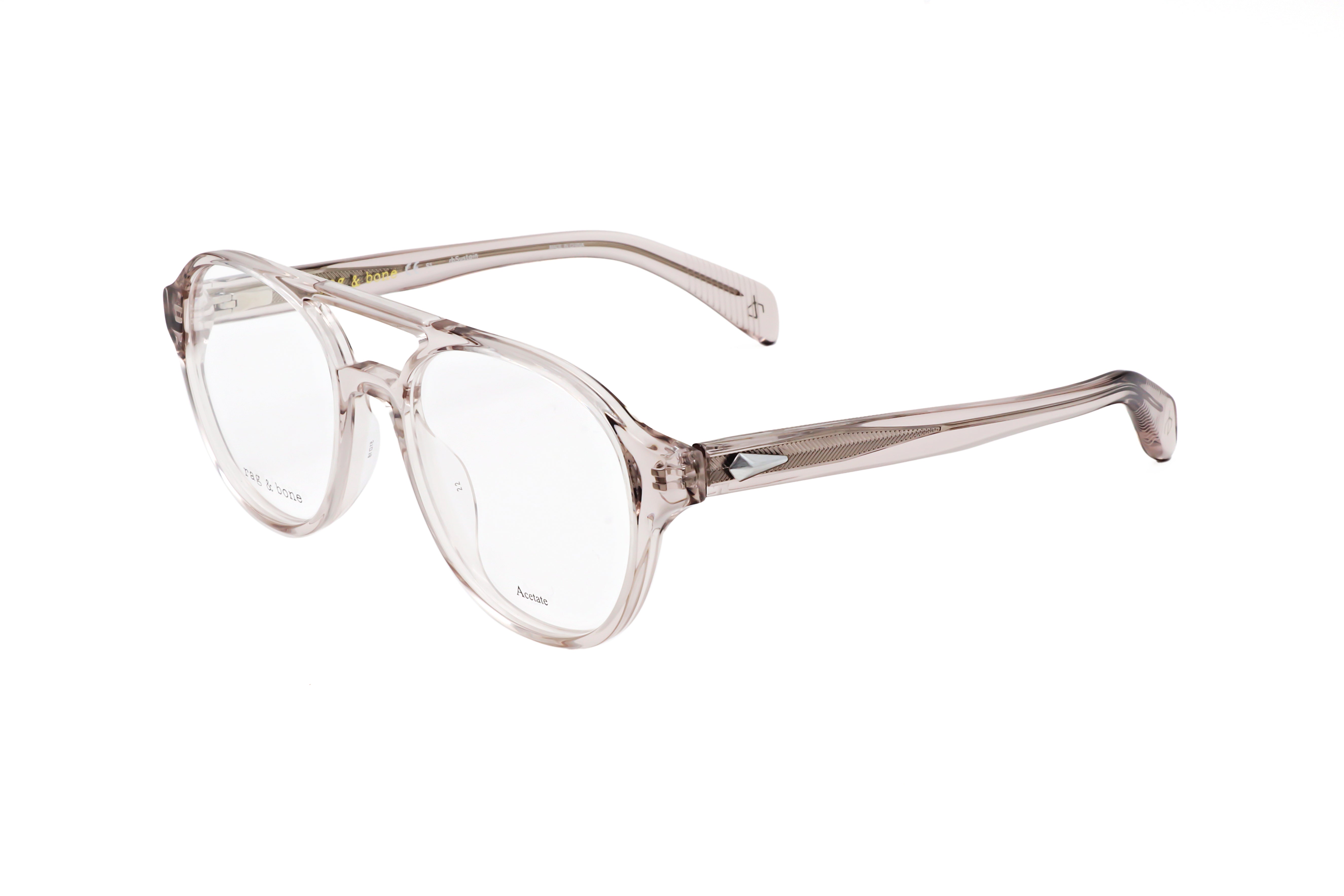 Rag & Bone Men's 51 mm Beige Eyeglasses RNB7049-G-10A-51