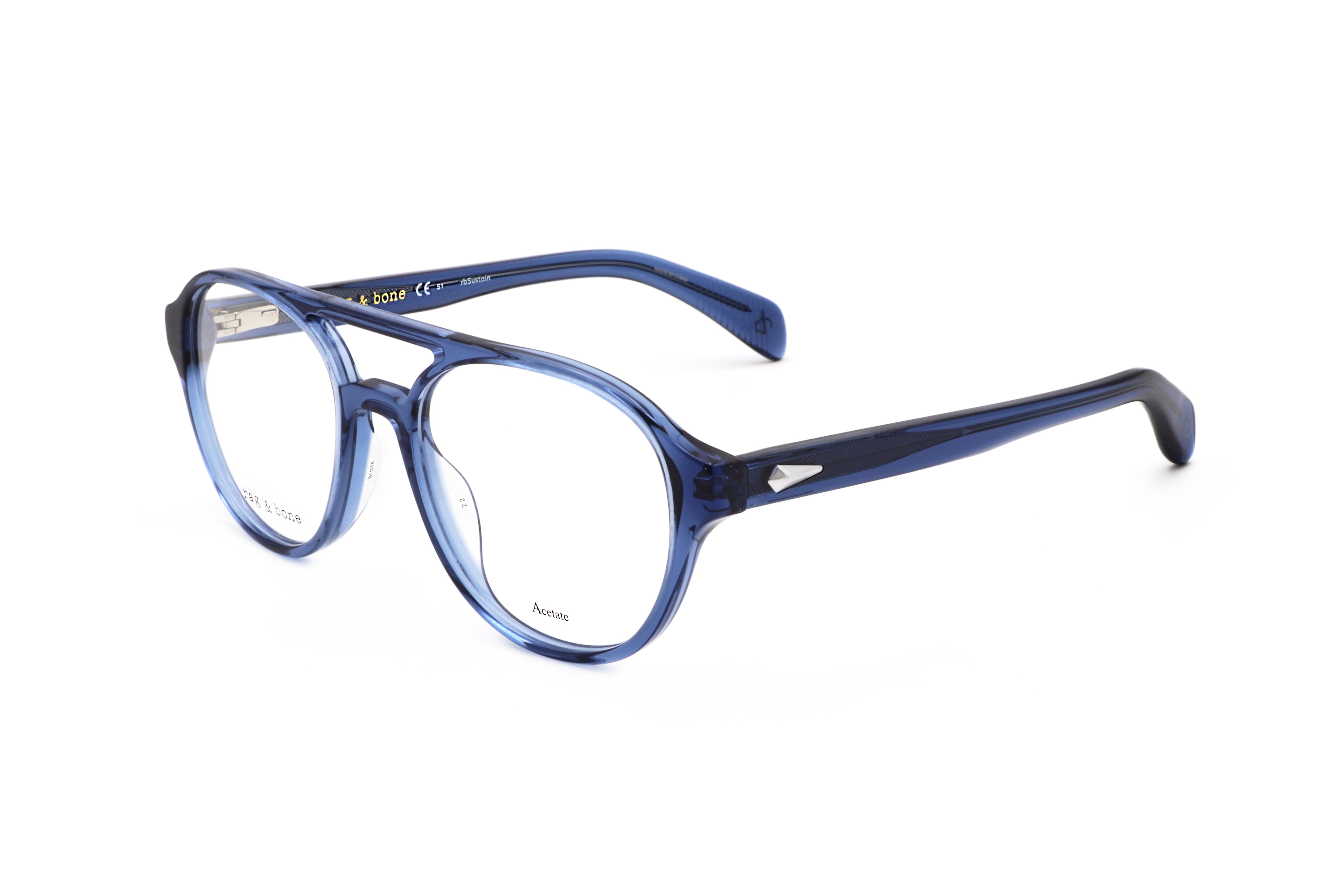 Rag & Bone Men's 51 mm Blue Eyeglasses RNB7049-G-PJP-51