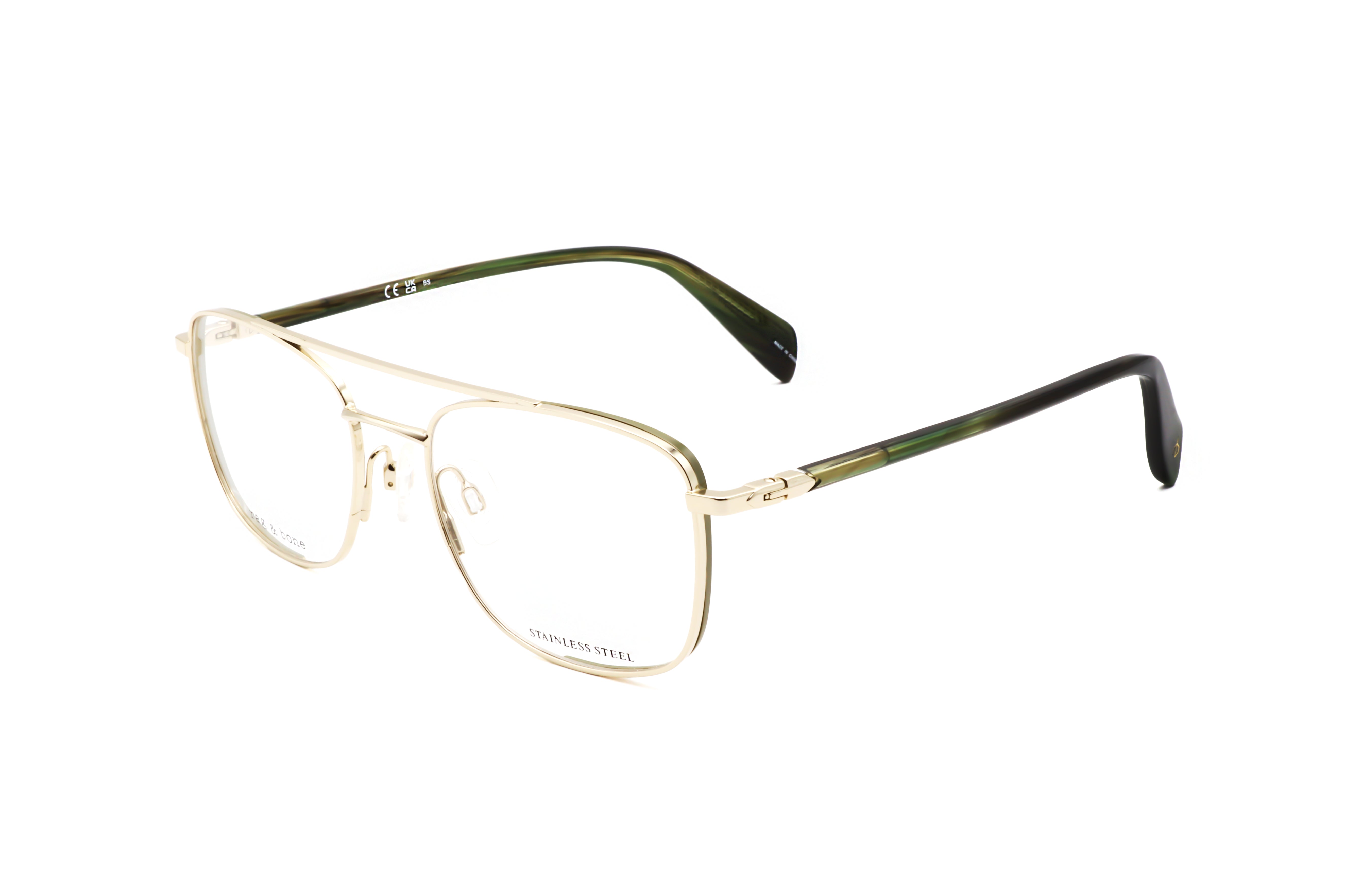 Rag & Bone Men's 54 mm Gold Green Eyeglasses RNB7058-G-PEF-54