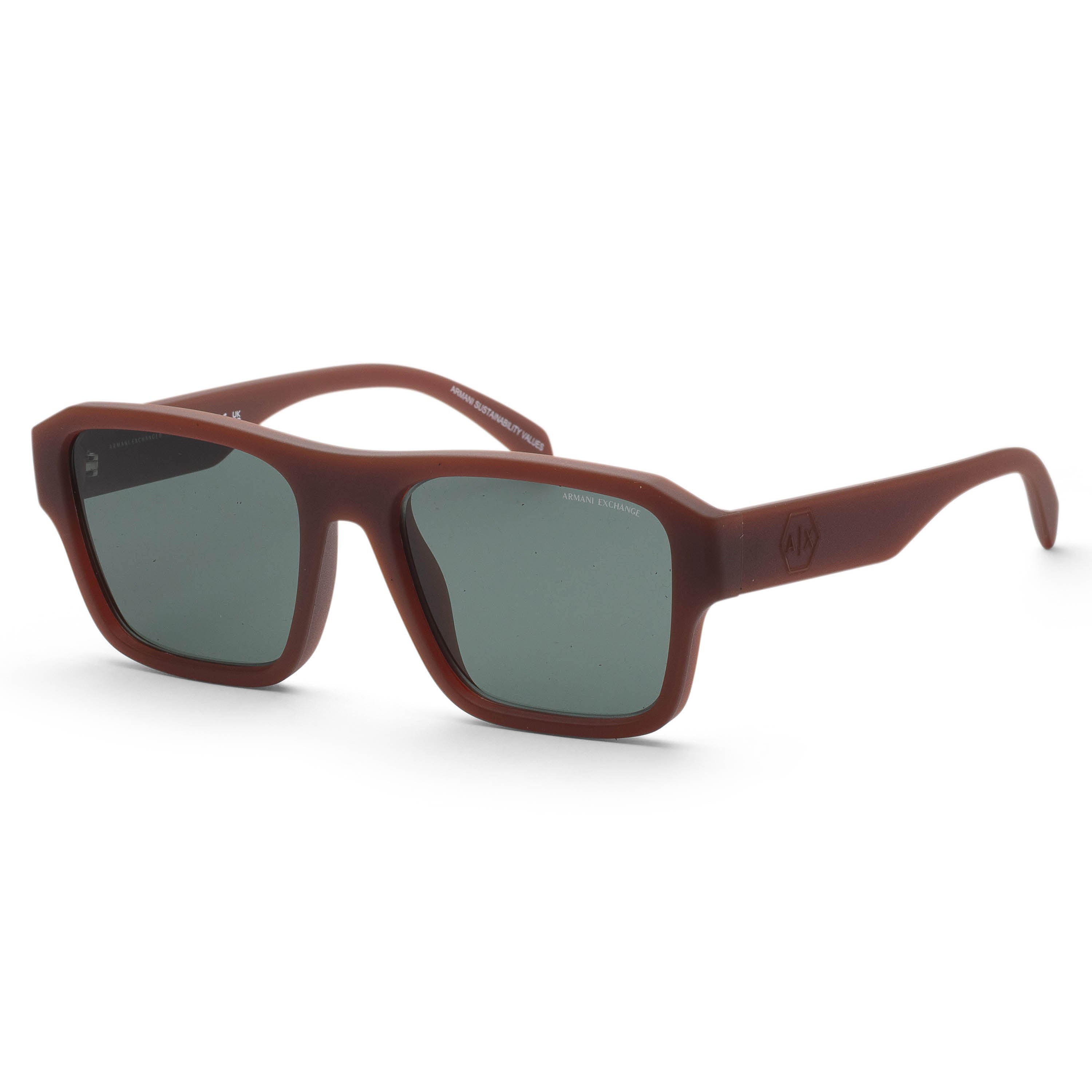 Armani Exchange Men's 56mm Matte Opal Brown Sunglasses AX4154SU-837371-56