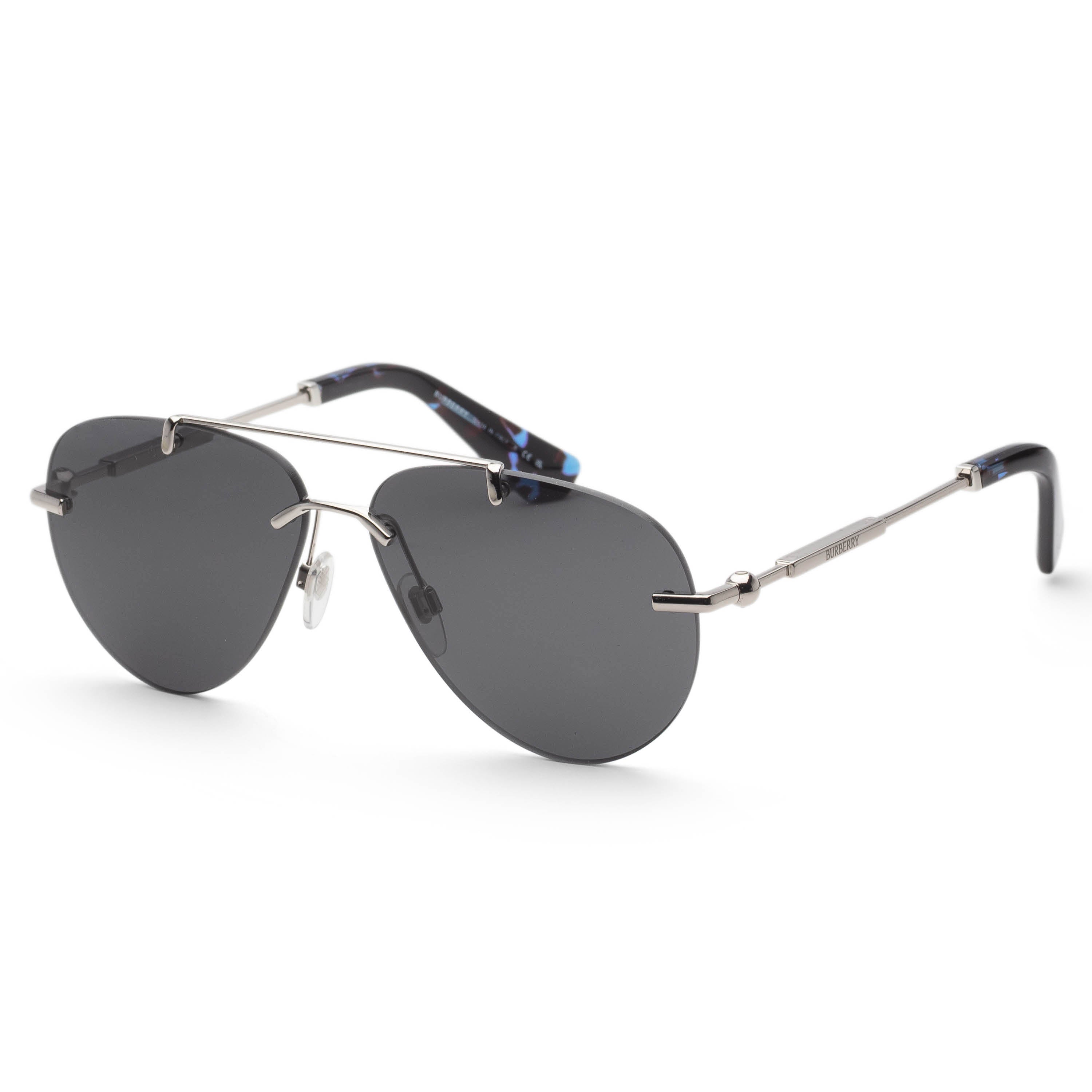 Burberry Women's 60mm Silver Sunglasses BE3151-100587-60
