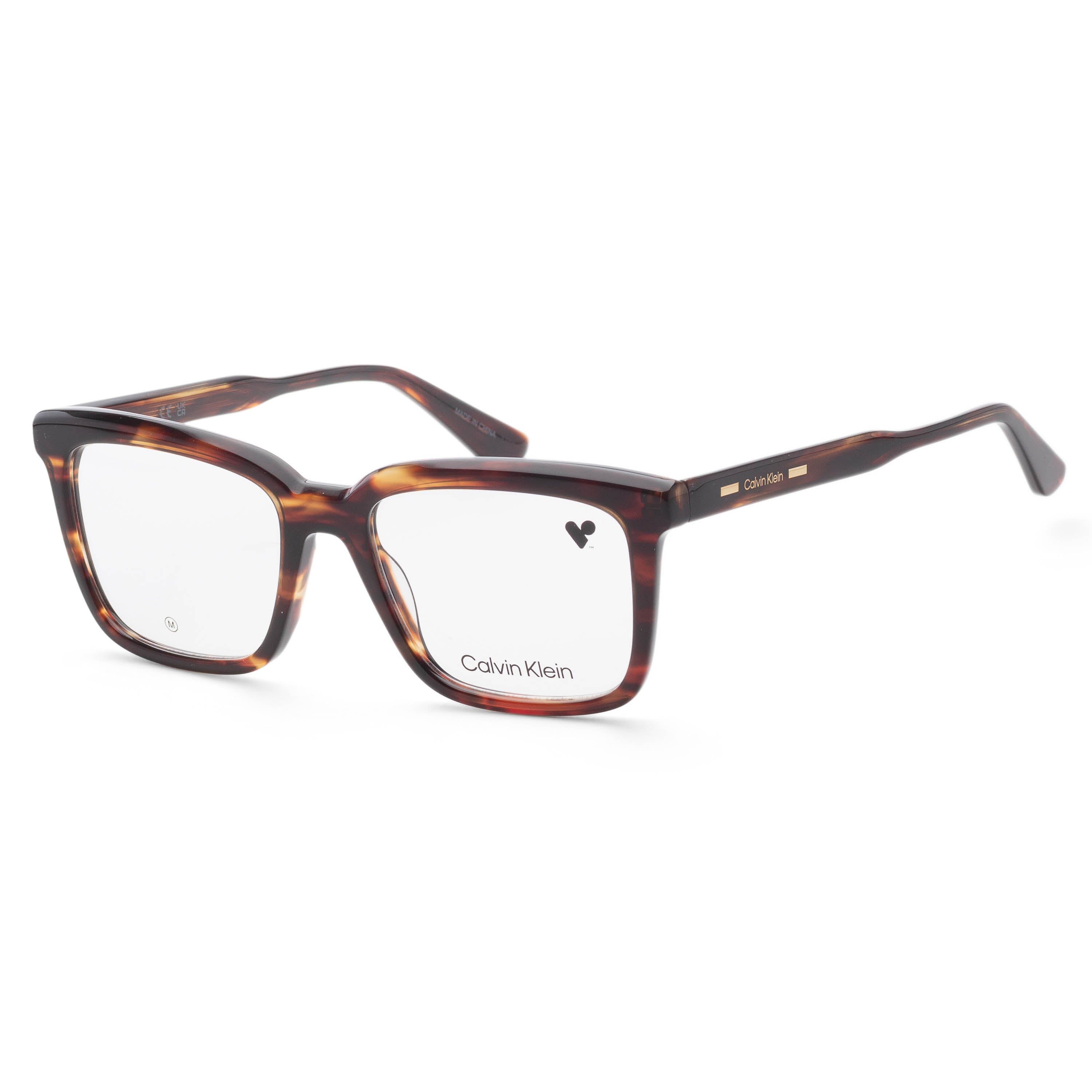Calvin Klein Unisex 53mm Brown Havana Eyeglasses CK24516-220