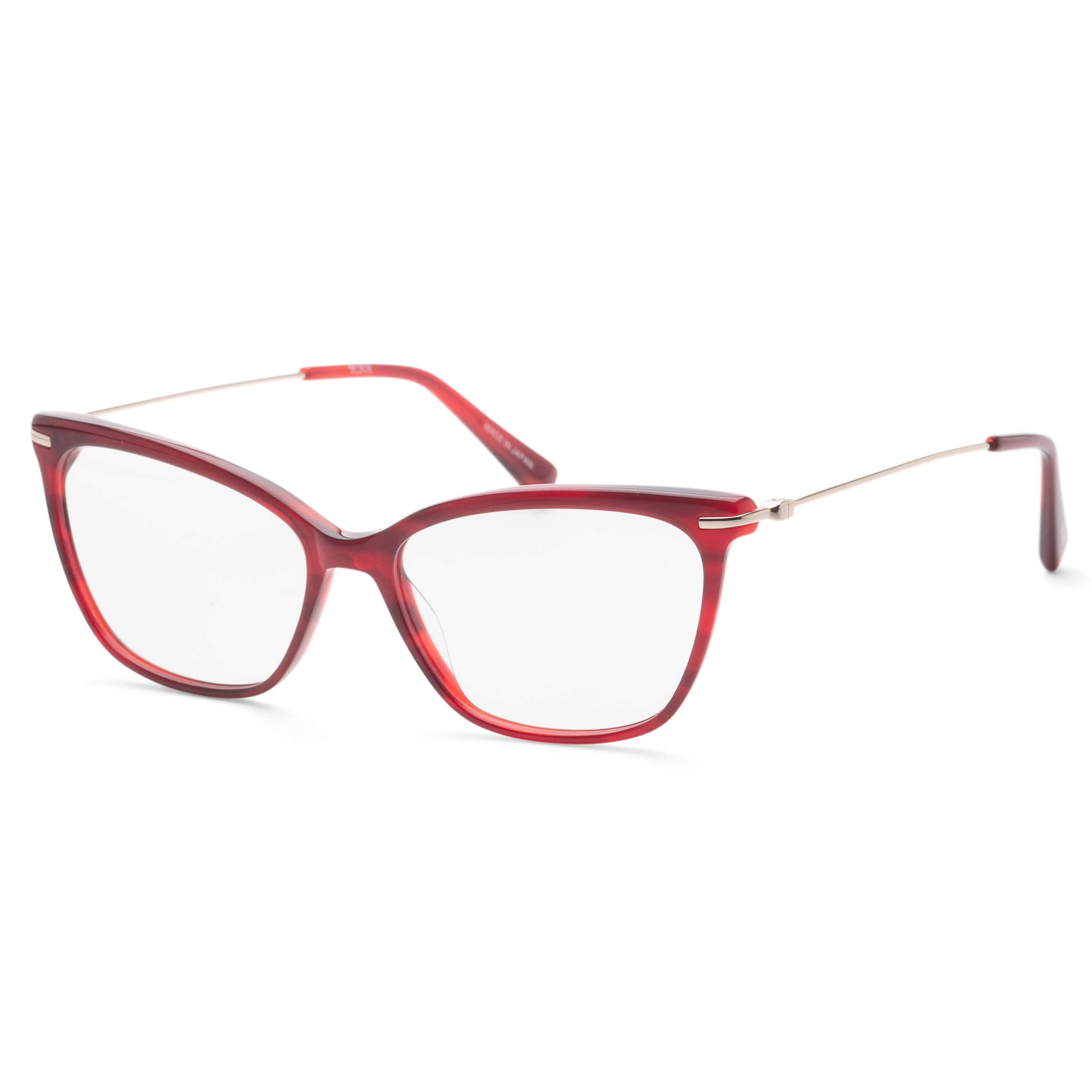 Tumi Women's 54mm Straited Burgundy Eyeglasses VTU5115401FW