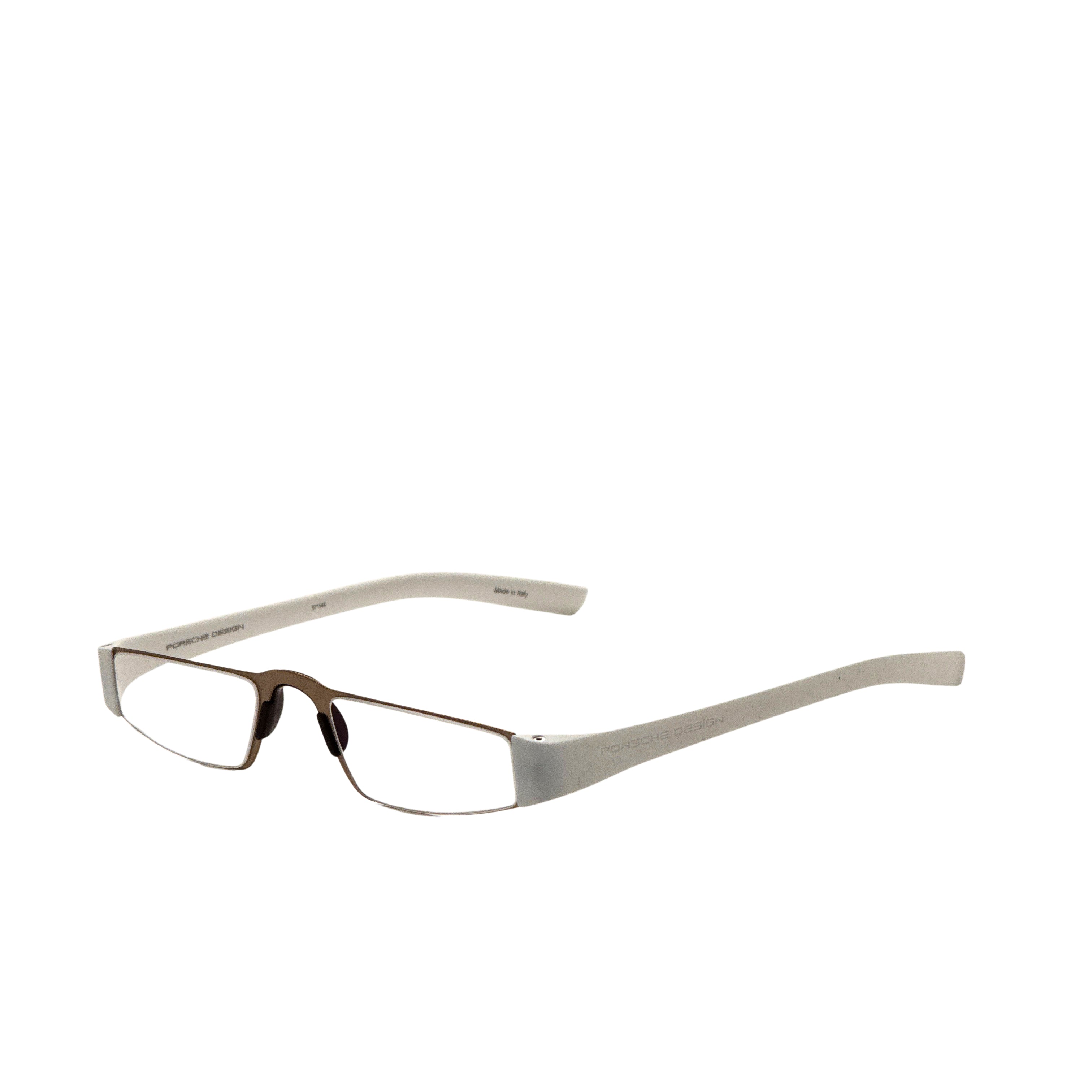 Porsche Design Unisex 48mm Gold White Eyeglasses P8801-48C10