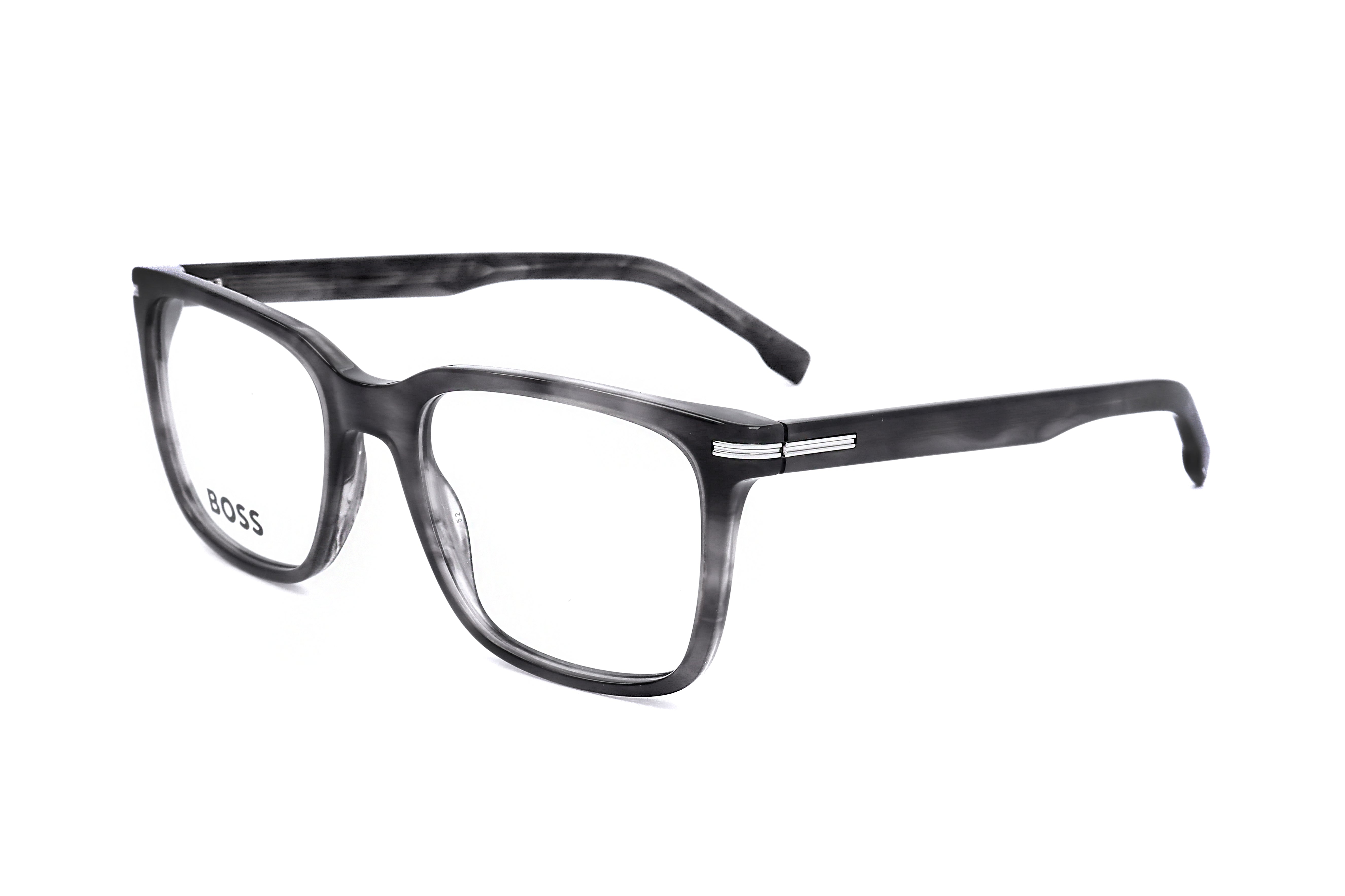 Hugo Boss Men's 53mm Grey Horn Eyeglasses BOSS1602-2W8-53