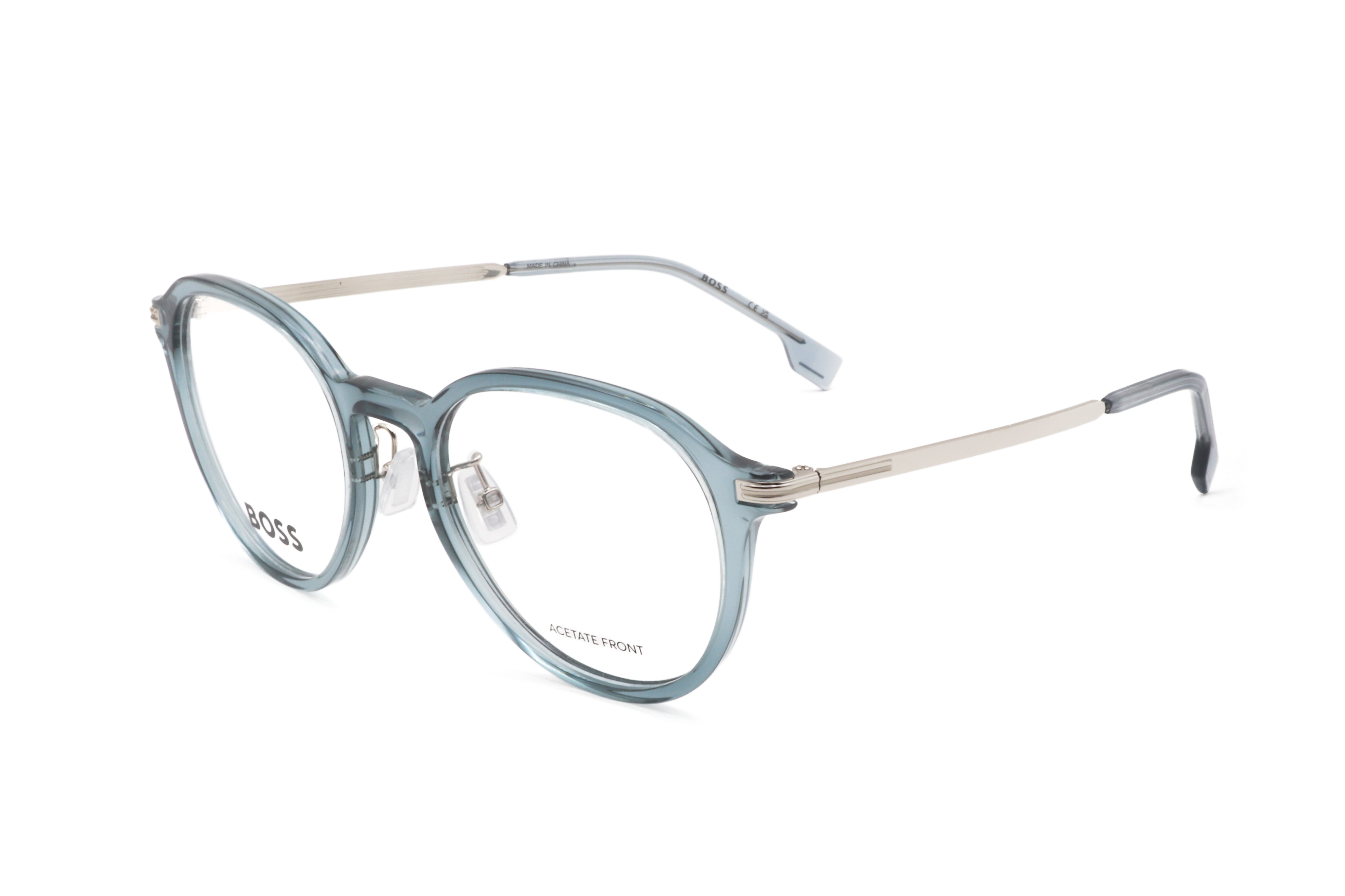 Hugo Boss Men's 52mm Blue Silver Eyeglasses BOSS1615-F-B88-52