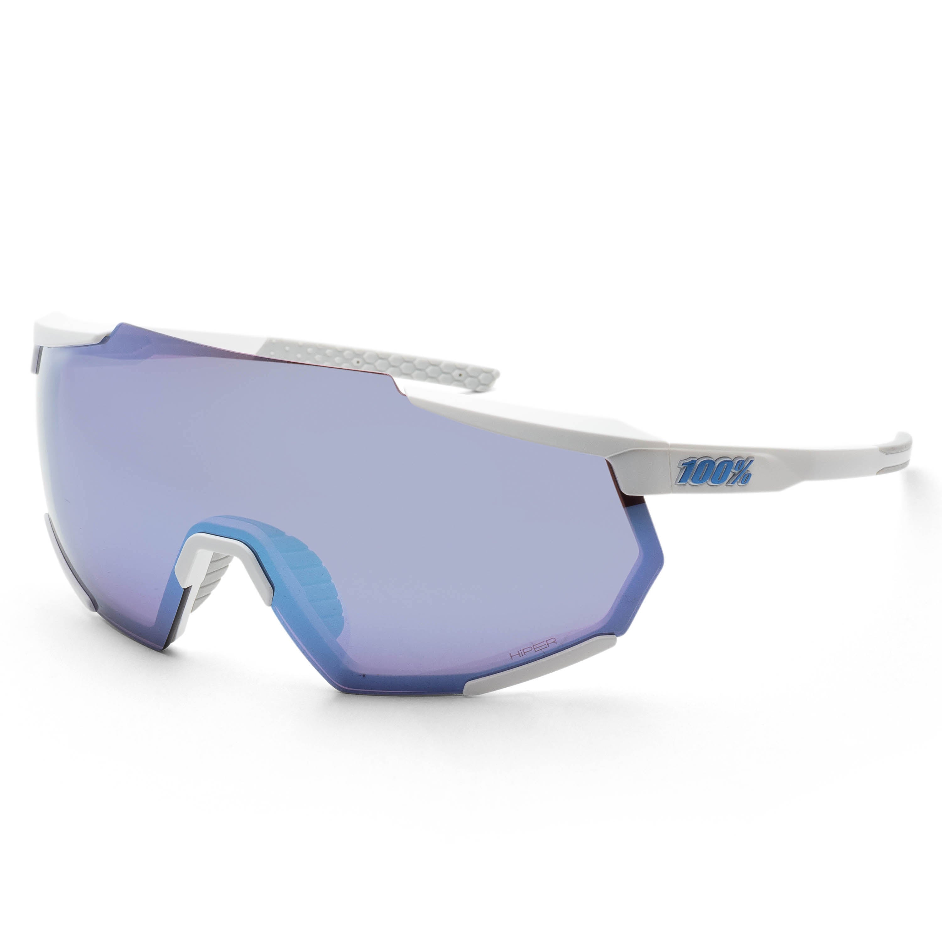 100 Percent Men's Racetrap 3.0 99mm Matte White Sunglasses 60004-00001