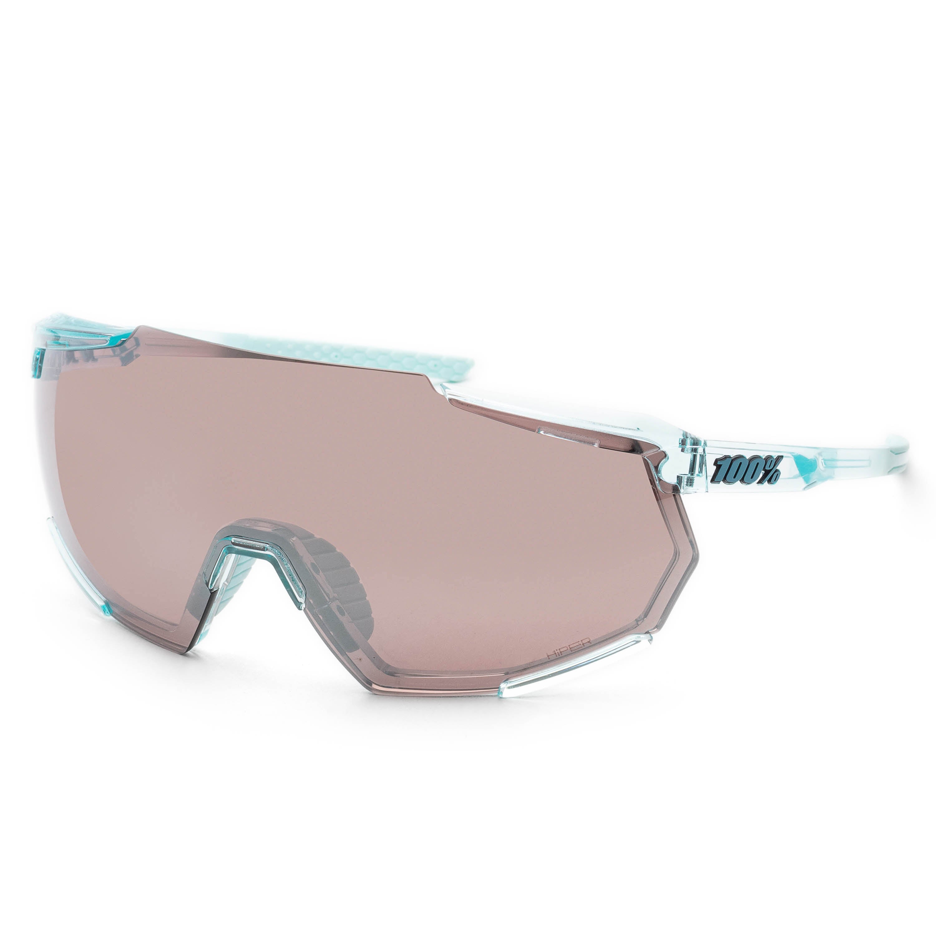 100 Percent Men's Racetrap 3.0 99mm Translucent Mint Sunglasses 60004-00005