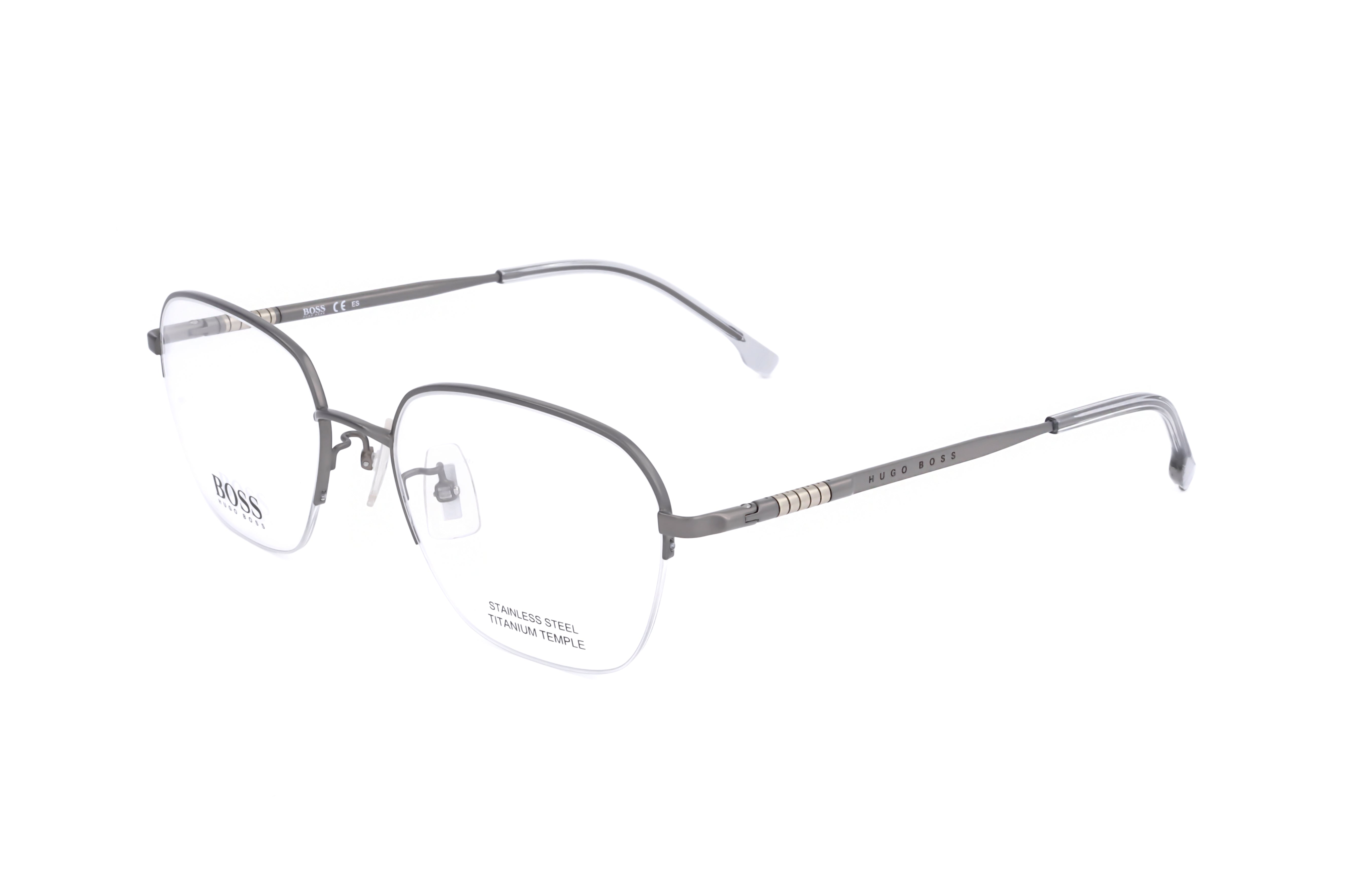 Hugo Boss Men's 54 mm Matte Ruthenium Eyeglasses BOSS1346-F-R81-54