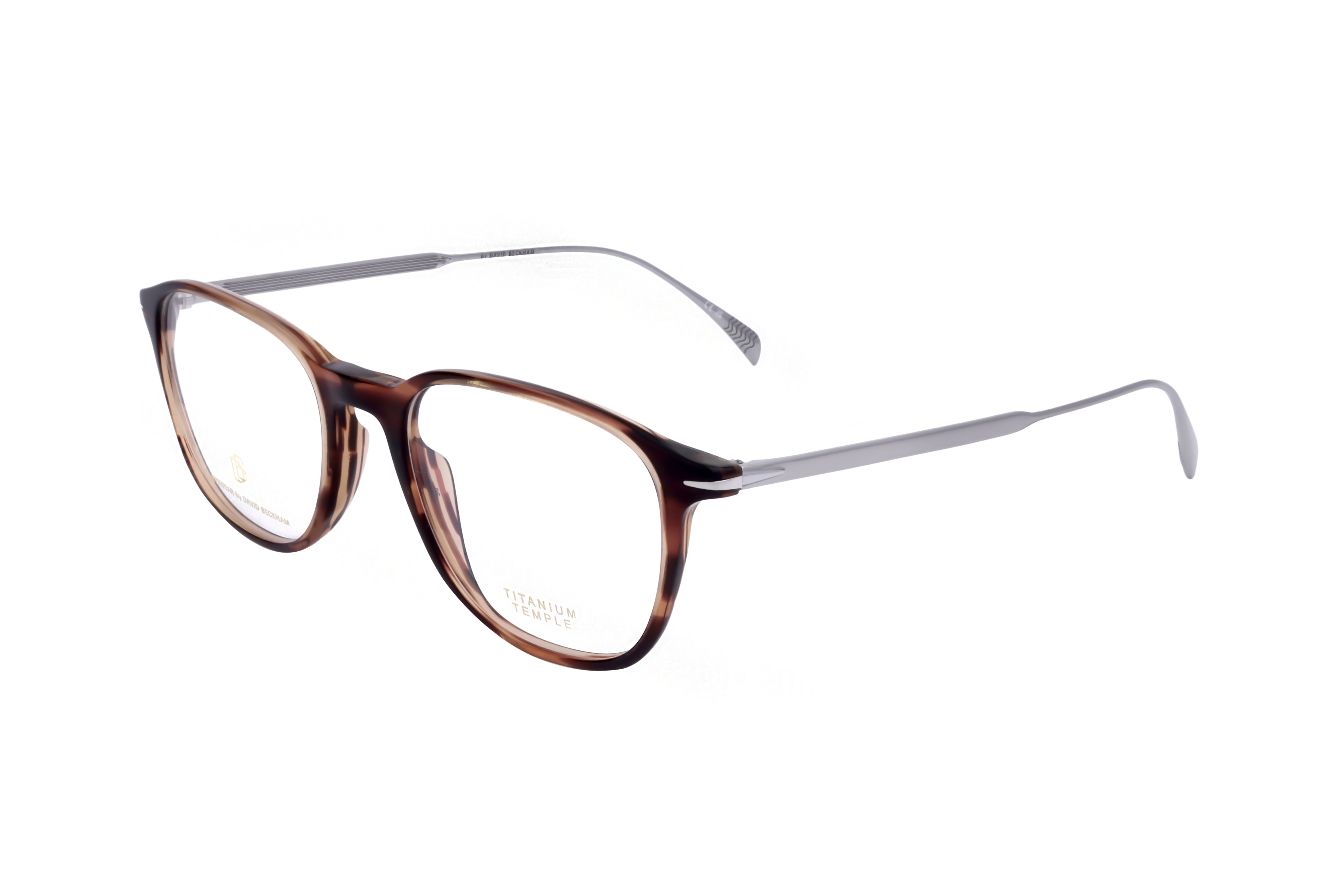 David Beckham Men's 51mm Brown Horn Ruthenium Eyeglasses DB1148-6C5-51