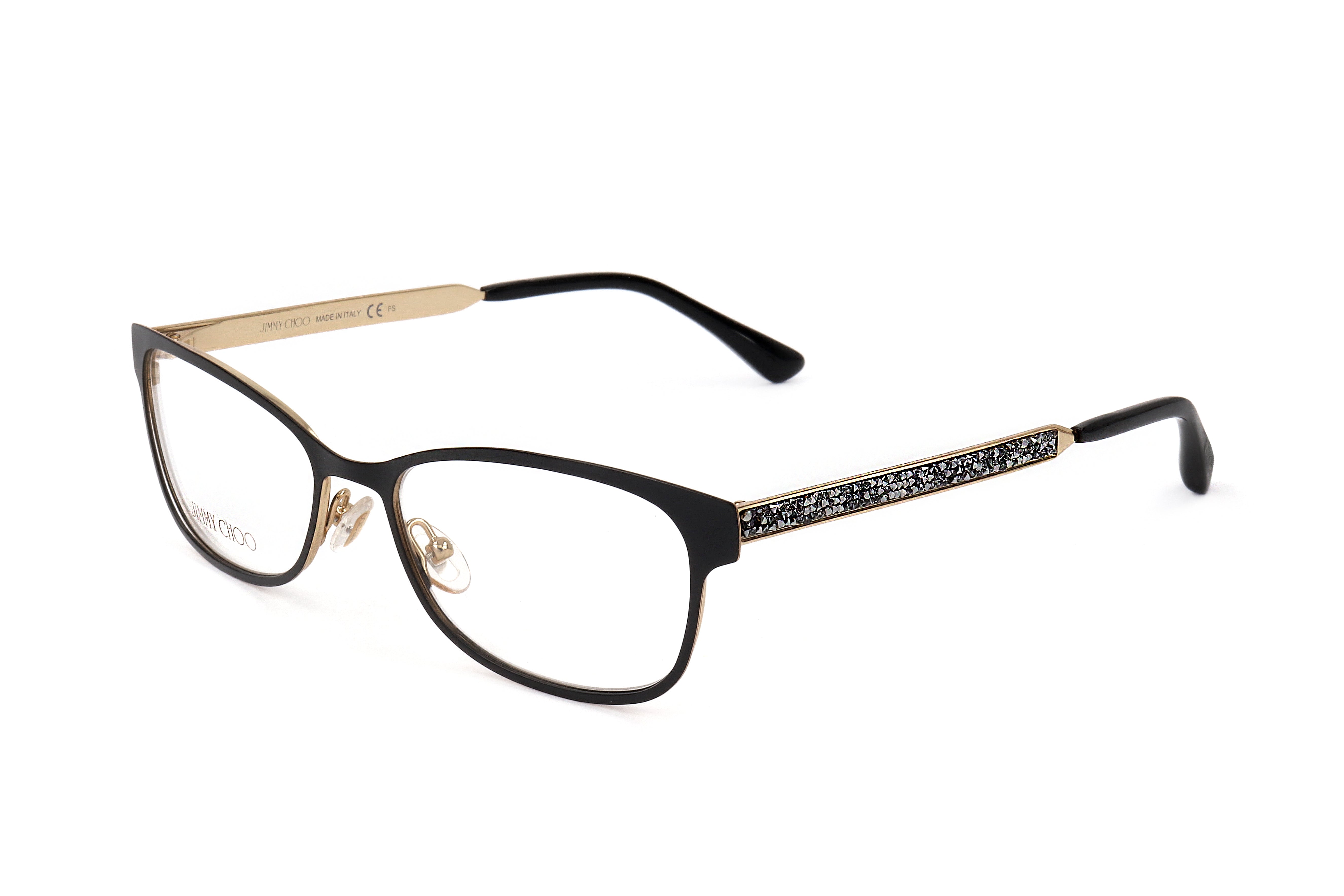 Jimmy Choo Women's 52mm Matte Black Eyeglasses JC203-003-52