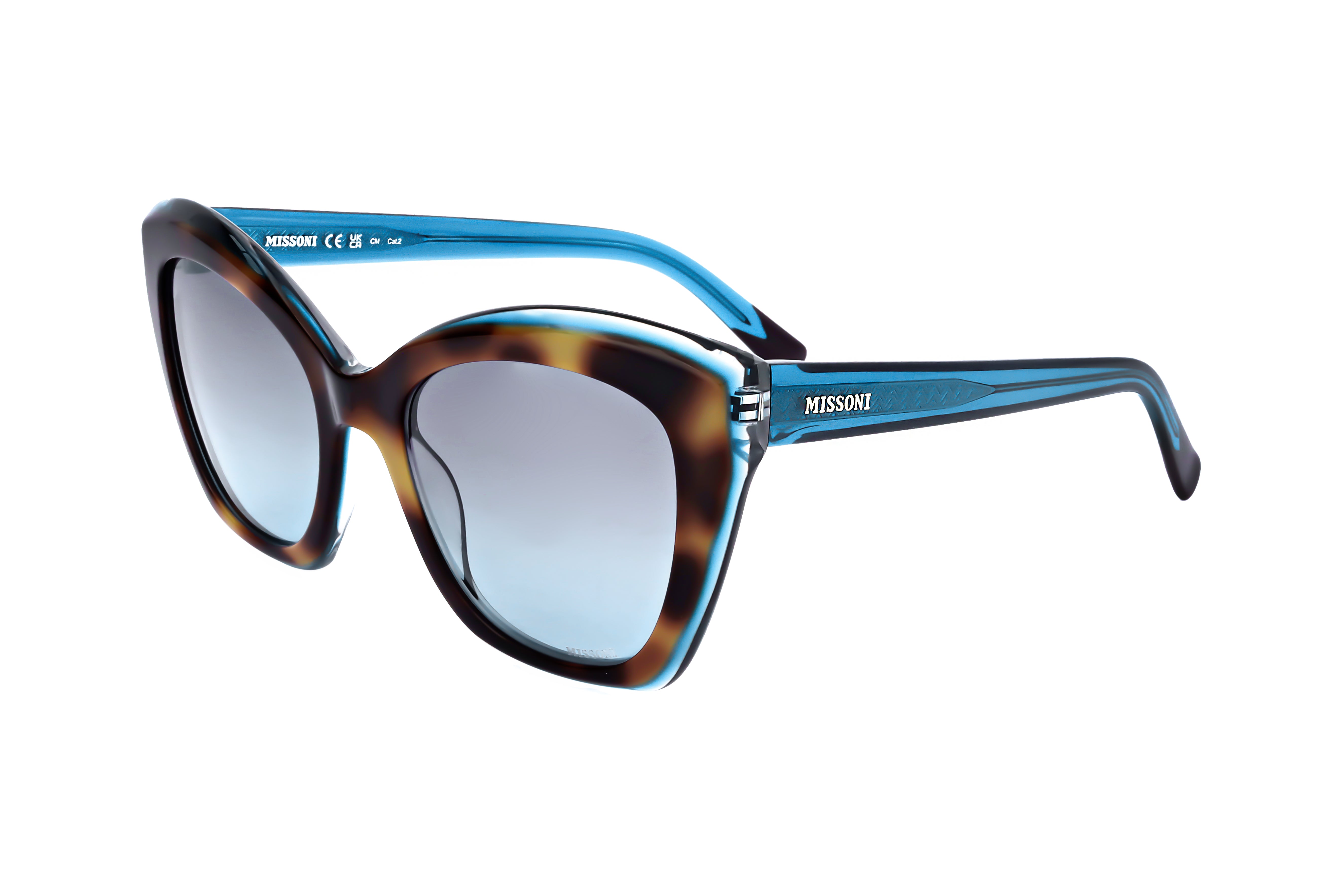 Missoni Women's 54mm Havana Turquoise Sunglasses MIS0112-S-FZL-54