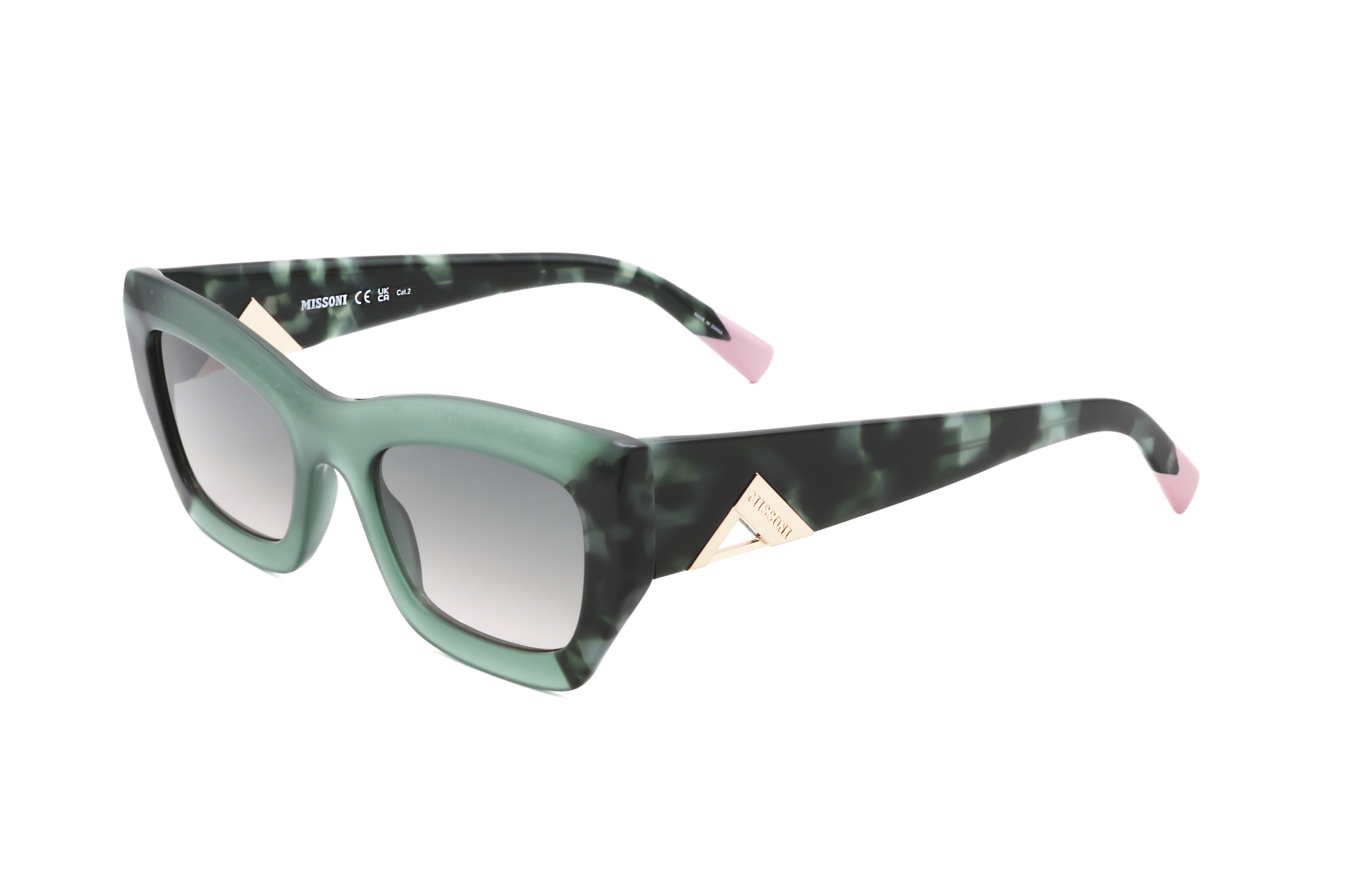 Missoni Women's 53mm Green Pink Havana Sunglasses MIS0151-S-MYA-53