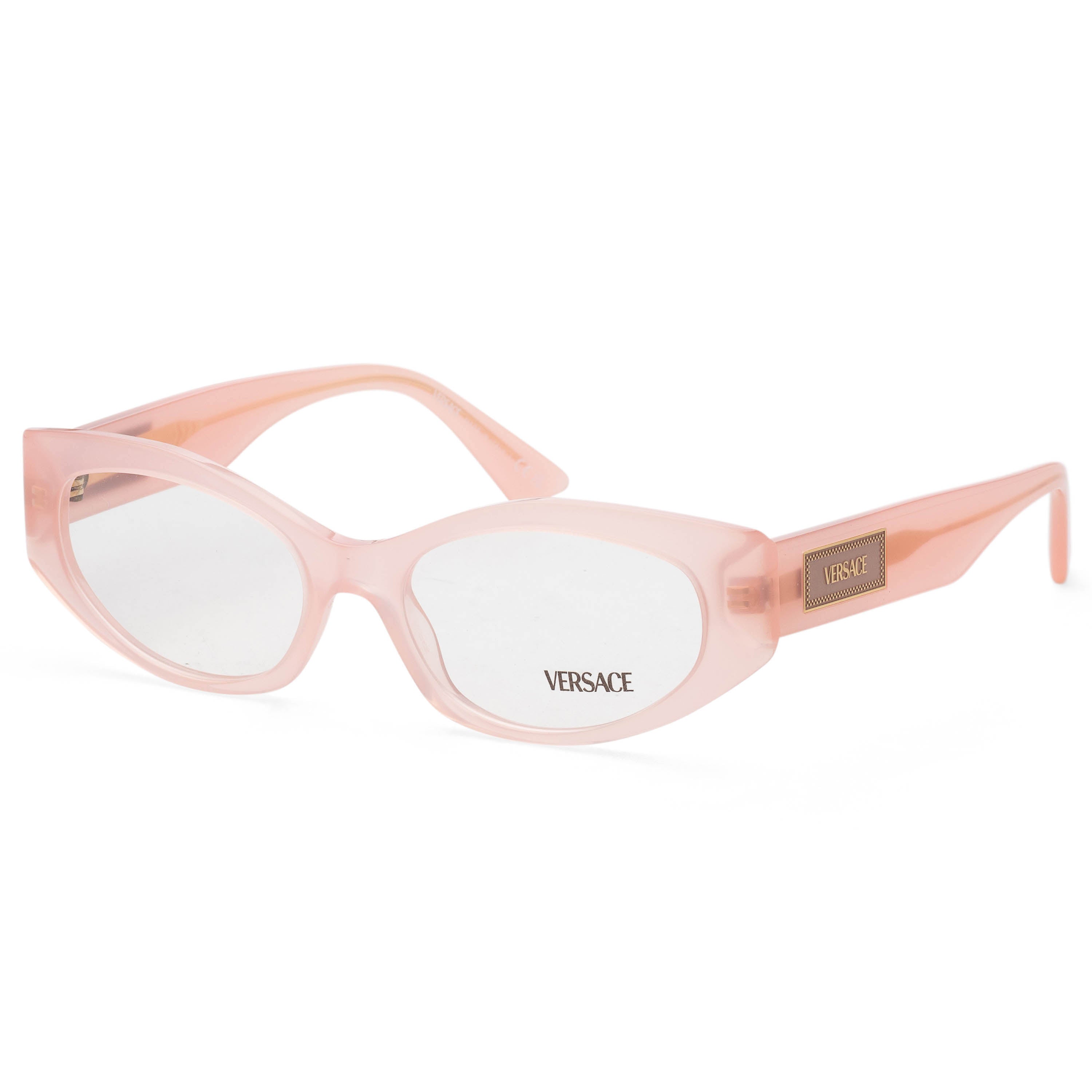 Versace Women's 53 mm Pink Opal Eyeglasses VE3369-5392-53
