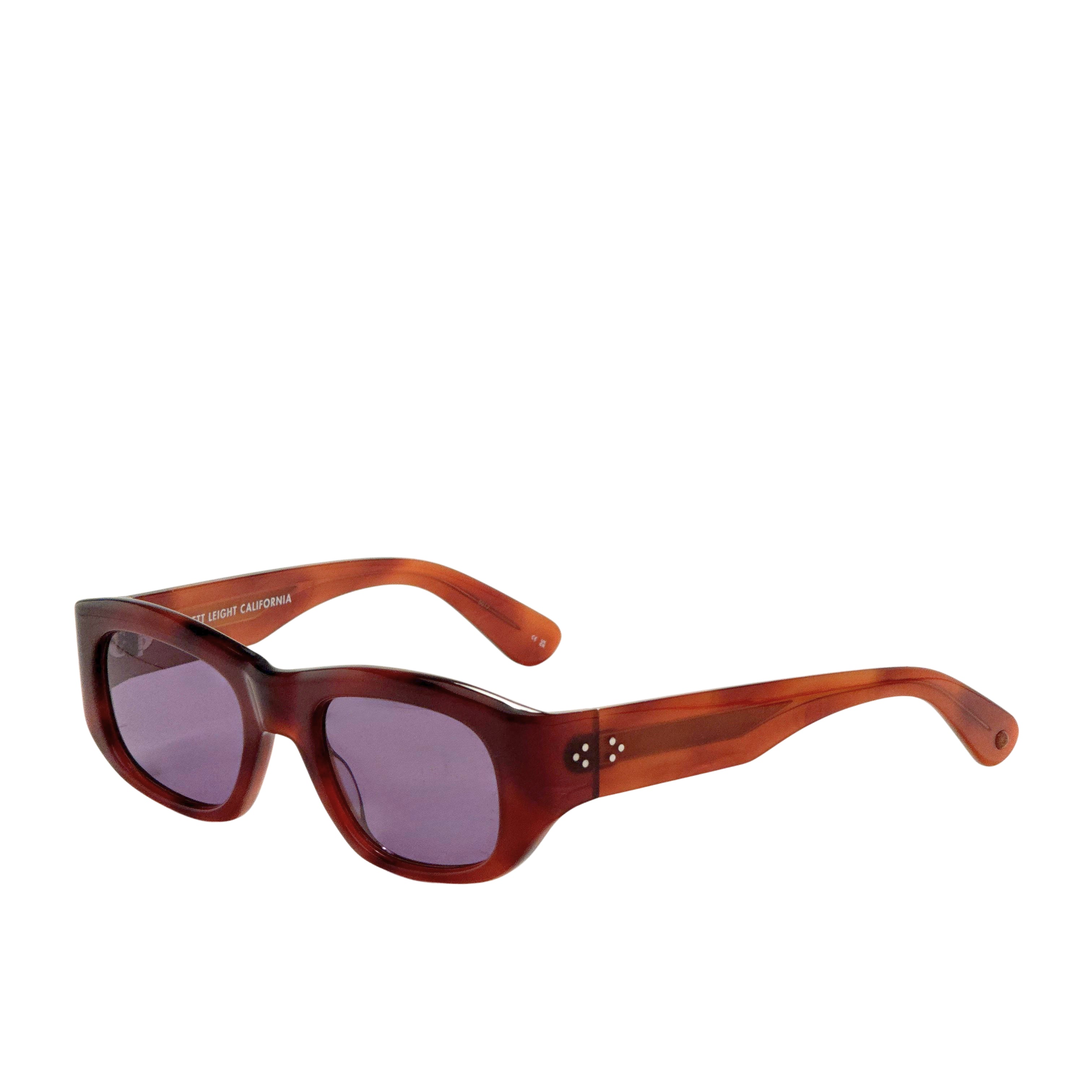 Garrett Leight Women's LAGUNA 50mm Vintage Burnt Tortoise Sunglasses 2140
