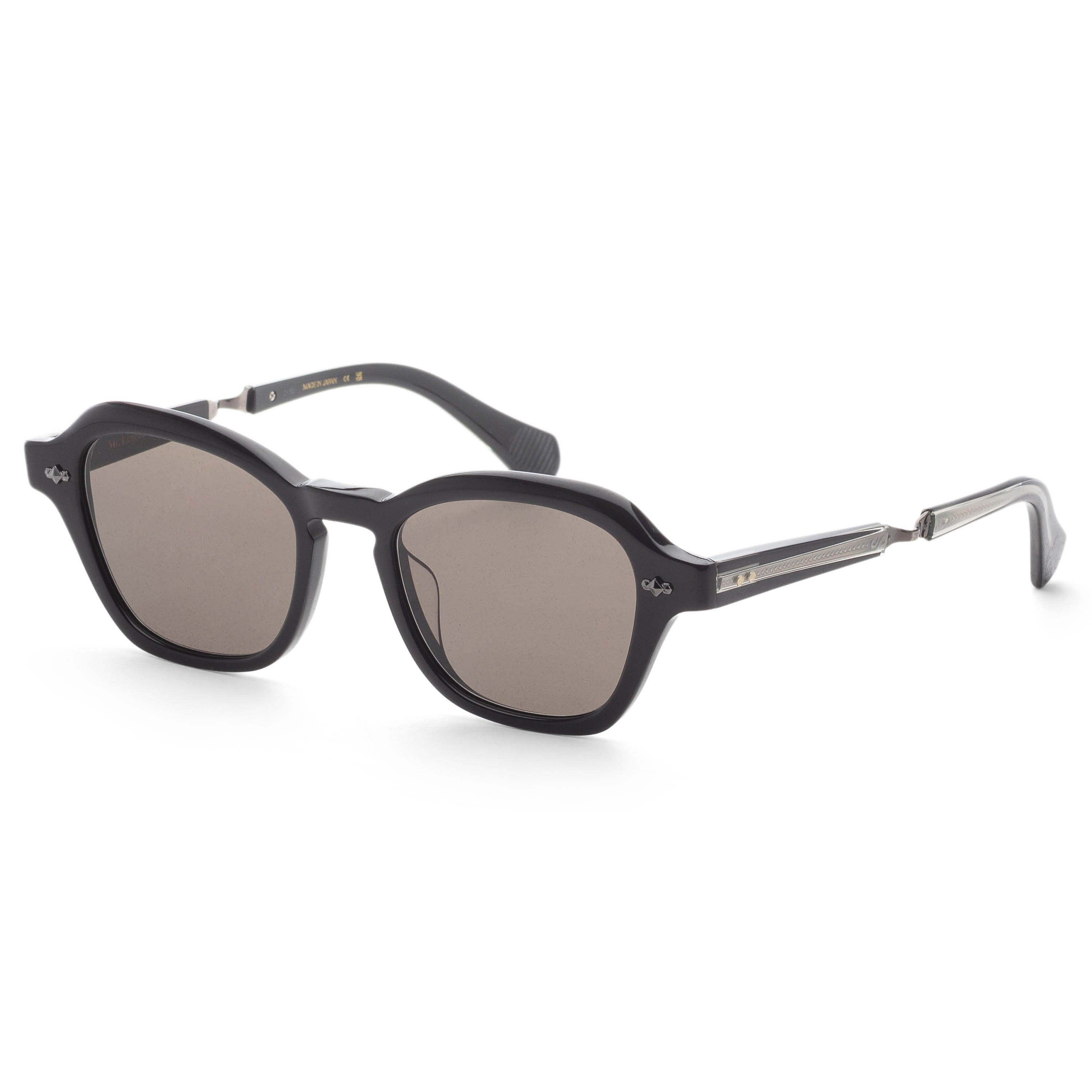 Garrett Leight Women's RELL 50mm Black Gunmetal Sunglasses ML2055-50-BK-GMSFLAVA