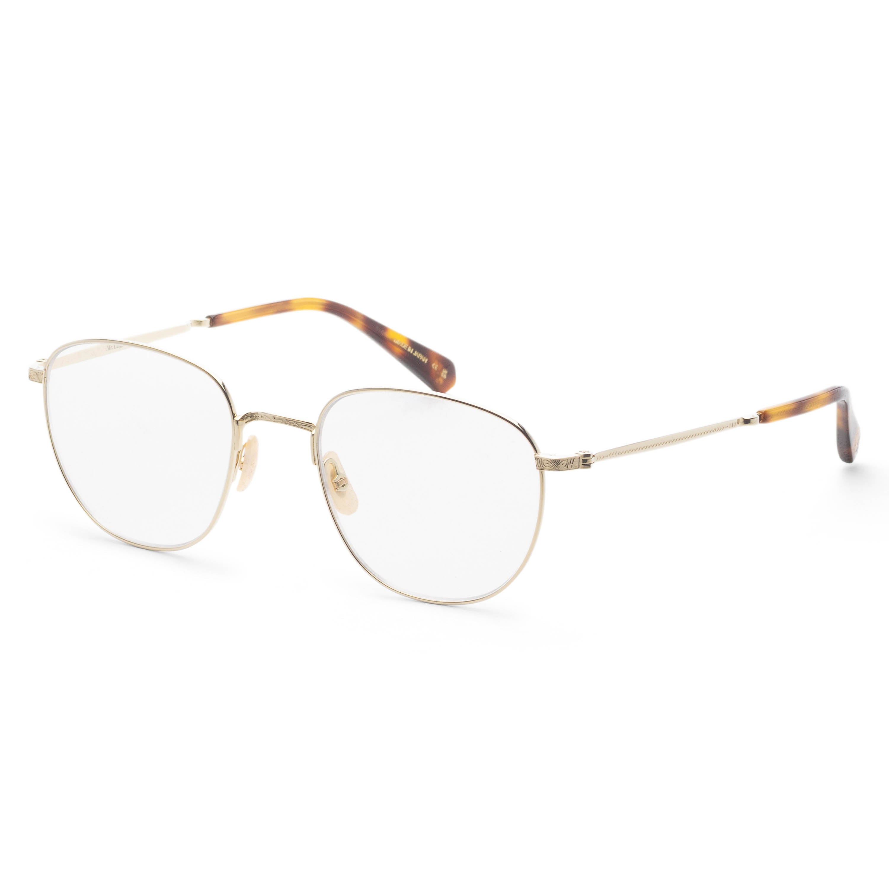 Garrett Leight Unisex GRIFFITH III C 51mm White Gold Tortoise Eyeglasses ML3035