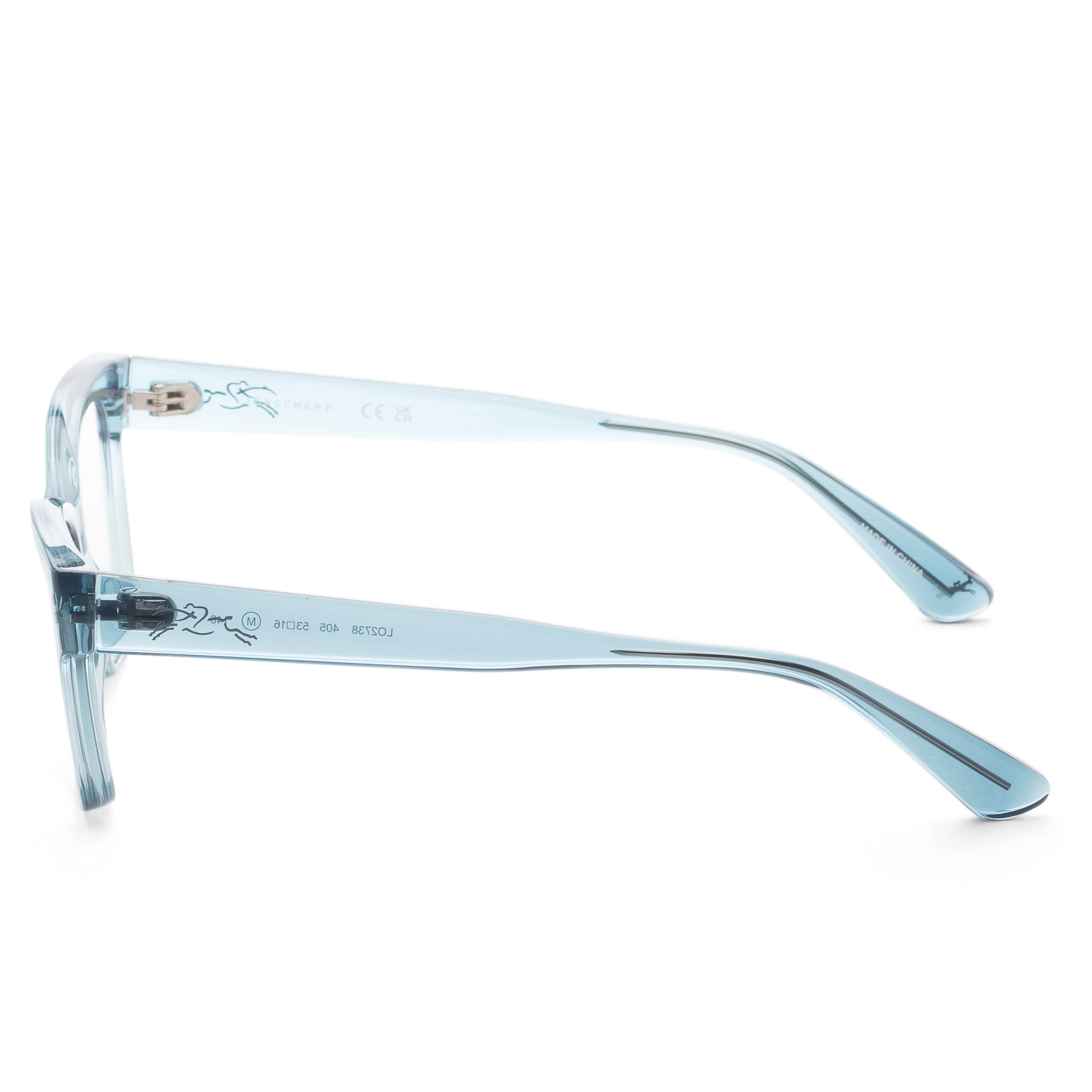 Longchamp Women's 53mm Transparent Avio Blue Eyeglasses LO2738-405