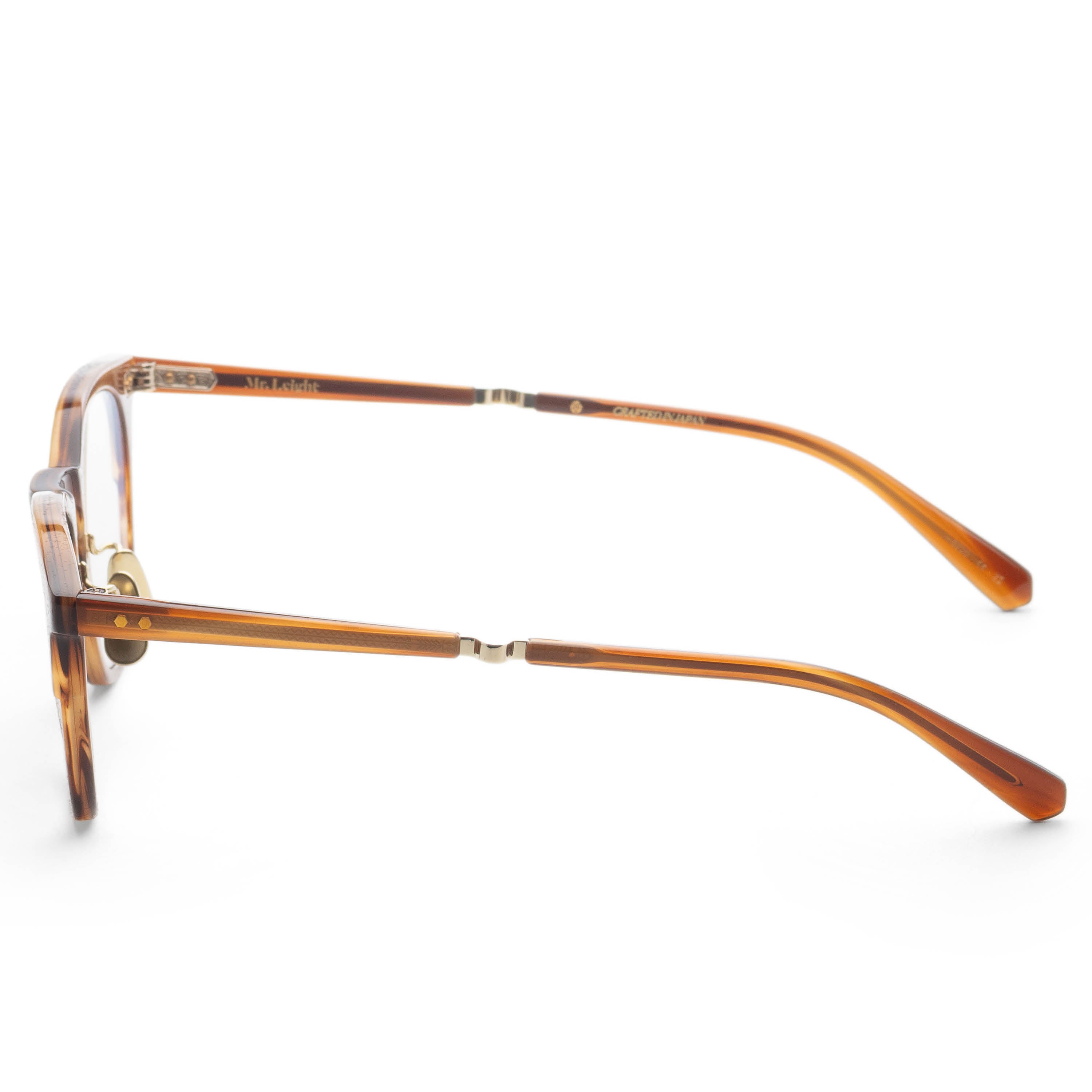 Garrett Leight Men's WRIGHT C 47mm Beachwood Eyeglasses ML1026-47-BW-WG