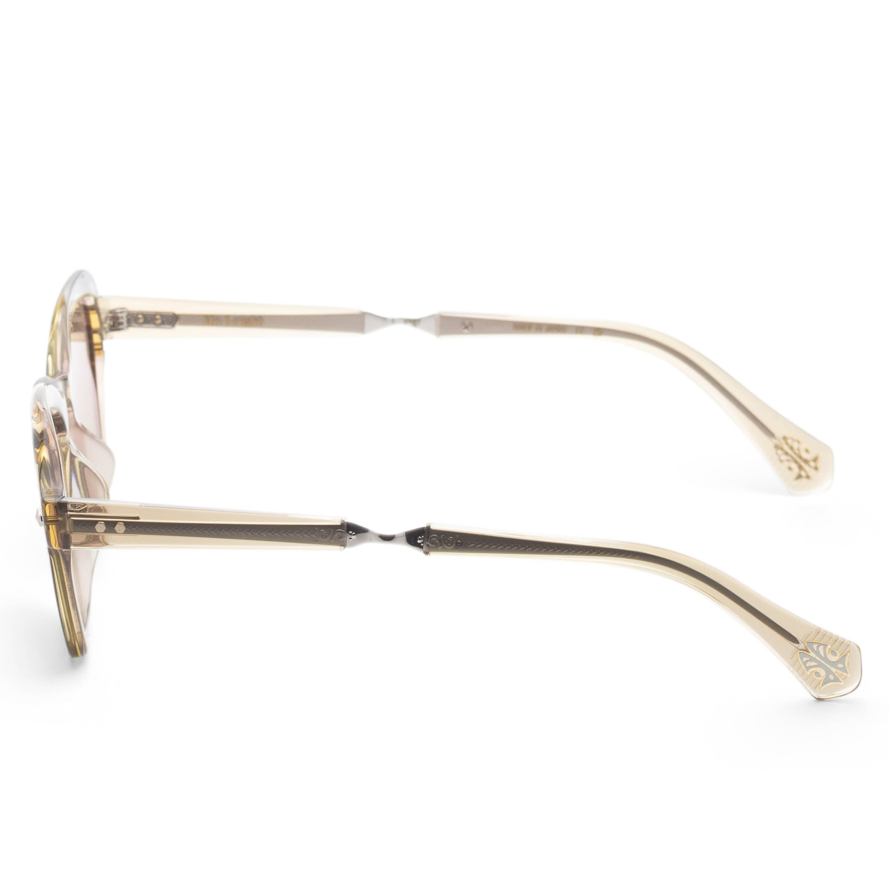 Garrett Leight Women's RELL 50mm Olivine Platinum Sunglasses ML2055