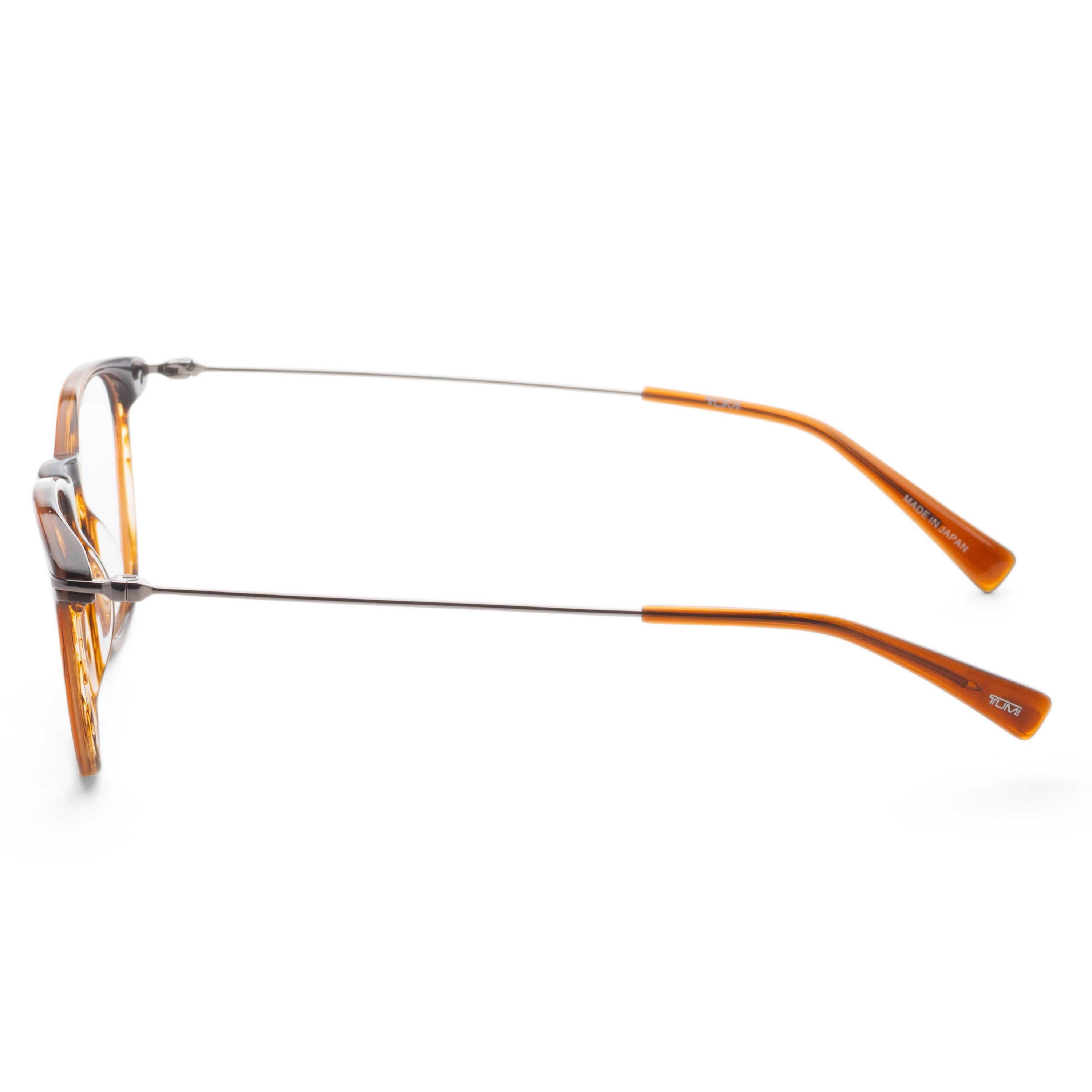 Tumi Men's 51mm Straited Brown Eyeglasses VTU5125103BQ