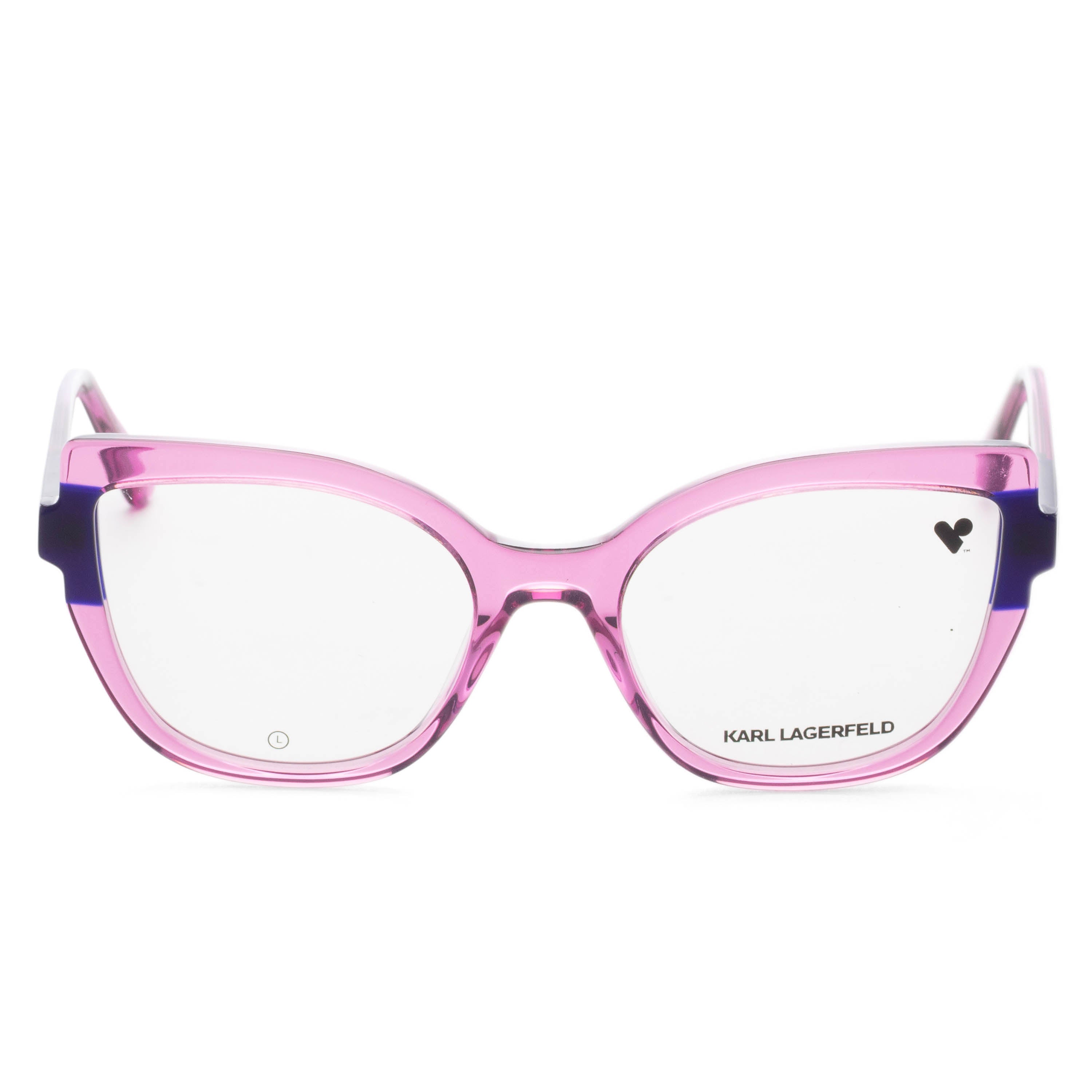 Karl Lagerfeld Women's 54mm Transparent Pink Blue Eyeglasses KL6132-613