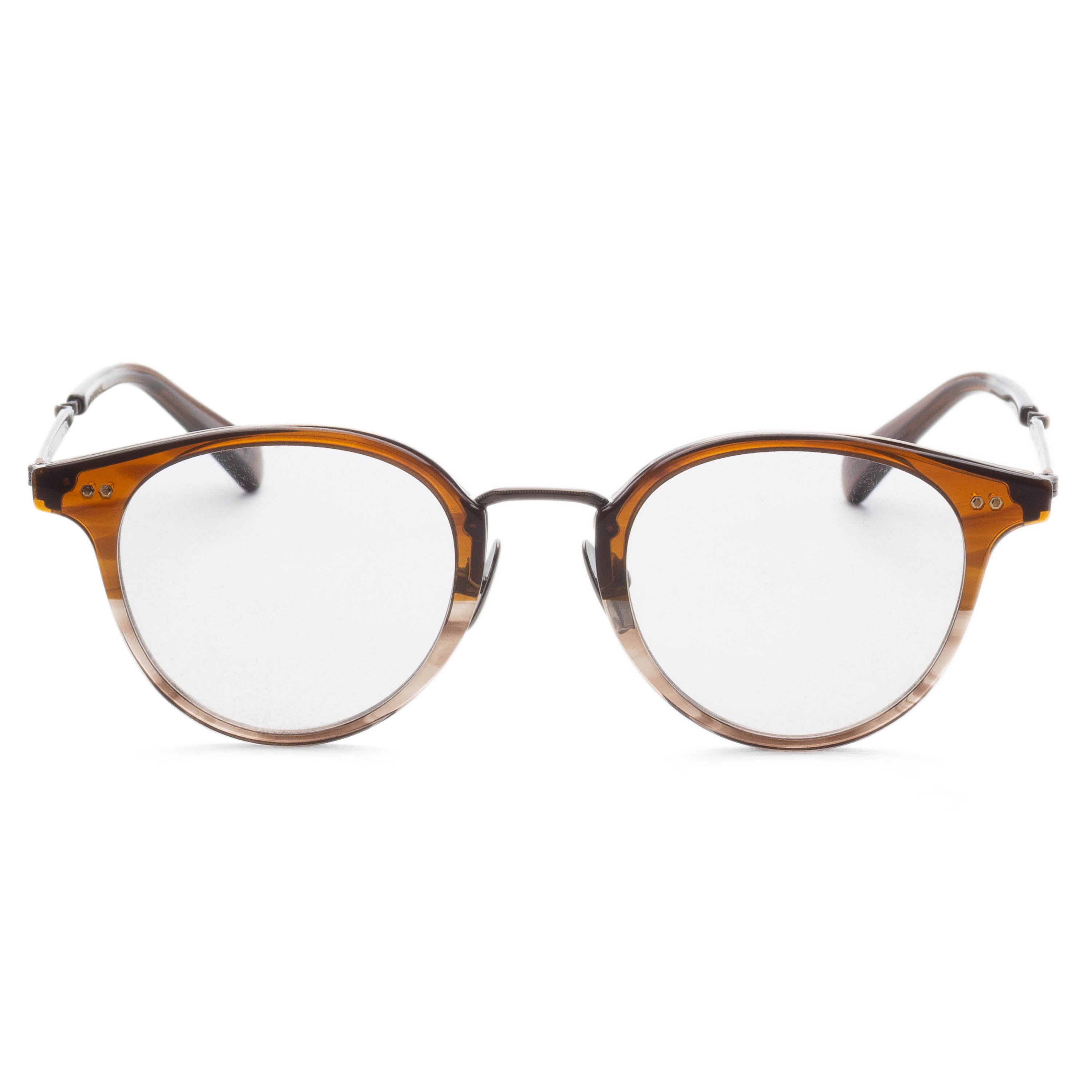 Garrett Leight Unisex MARMONT 46mm Mahogany Fade Eyeglasses ML3038-46-MAF-ATG