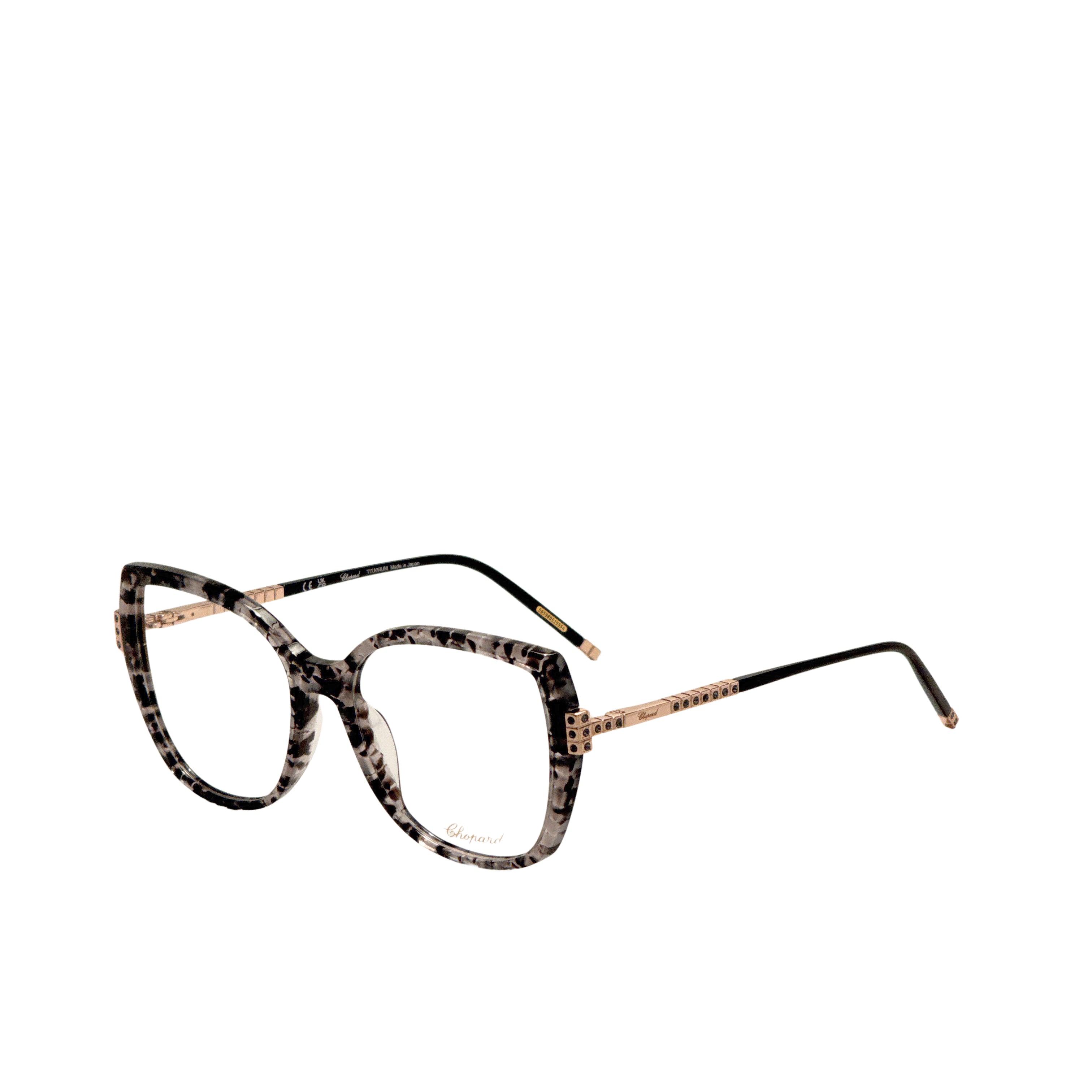 Chopard Women's 55mm Black Grey Eyeglasses VCH360S5503KU