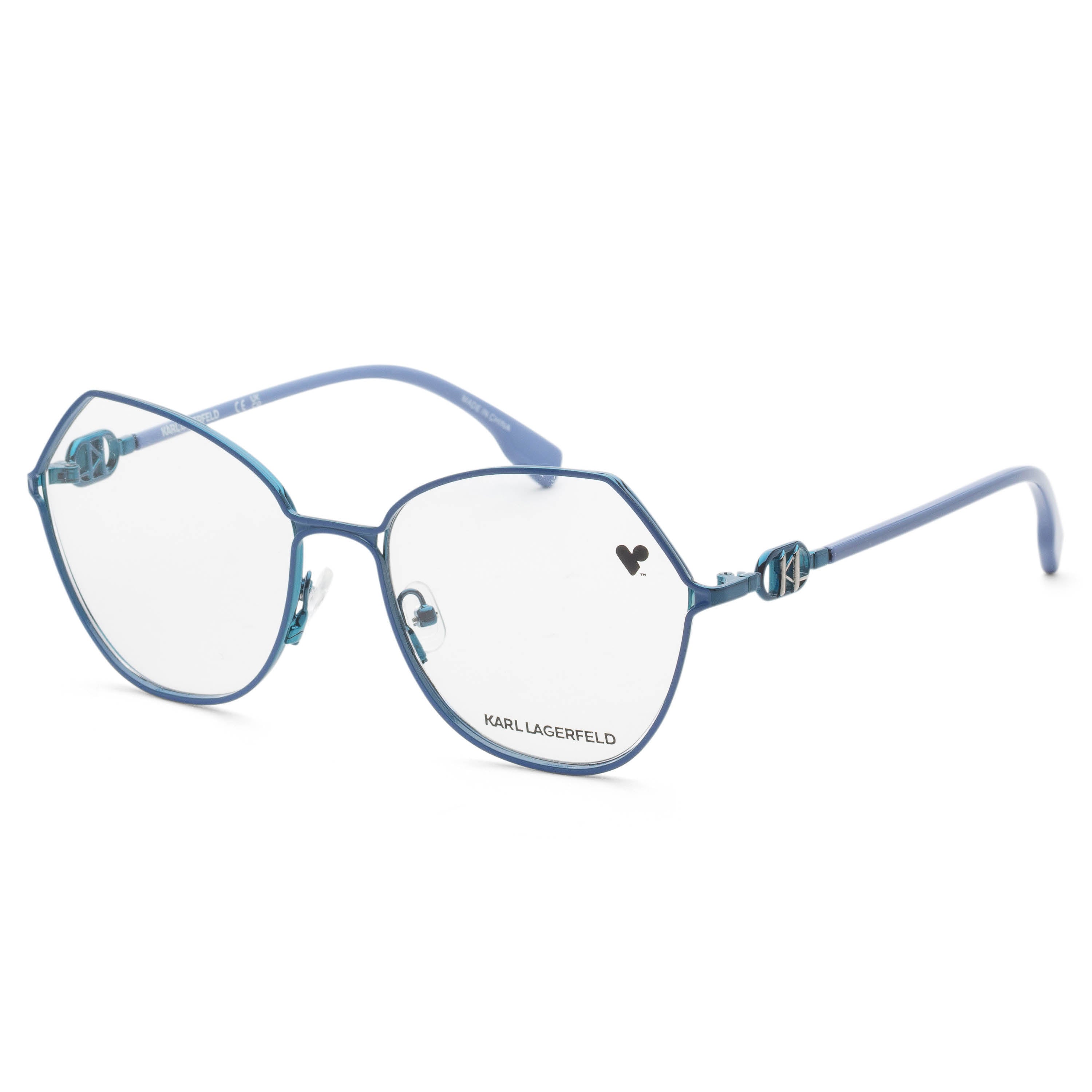 Karl Lagerfeld Women's 56mm Blue Eyeglasses KL343-400