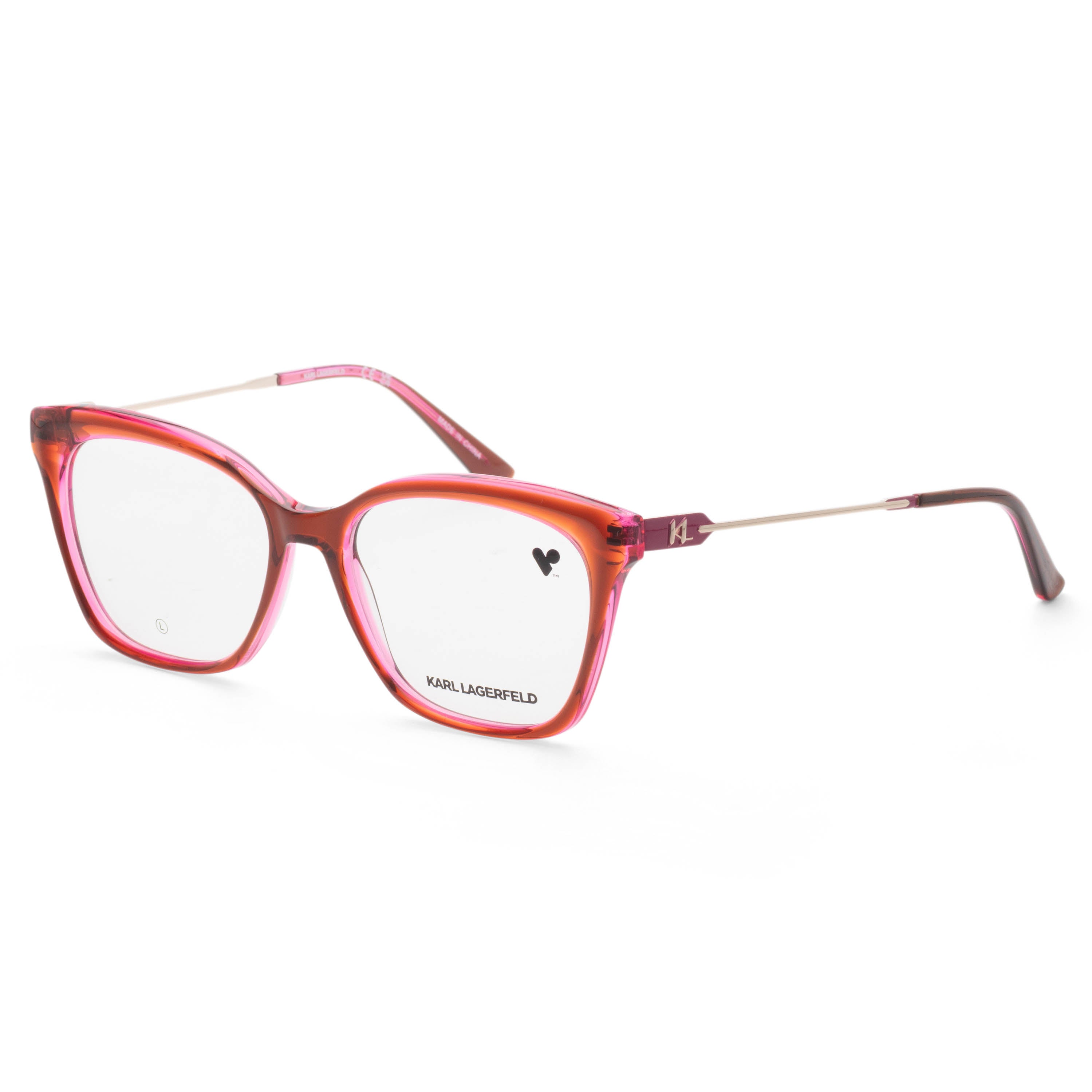 Karl Lagerfeld Women's 54mm Brown Rose Eyeglasses KL6108-206
