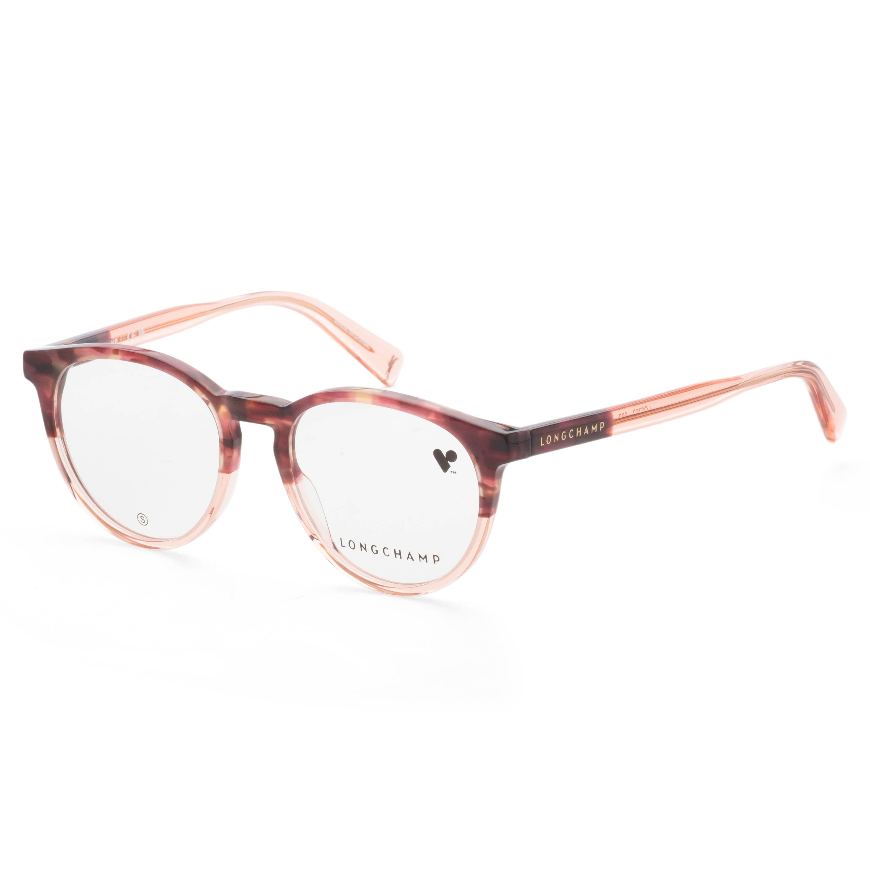 Longchamp Women's 49mm Textured Red Rose Eyeglasses LO2752-608-49