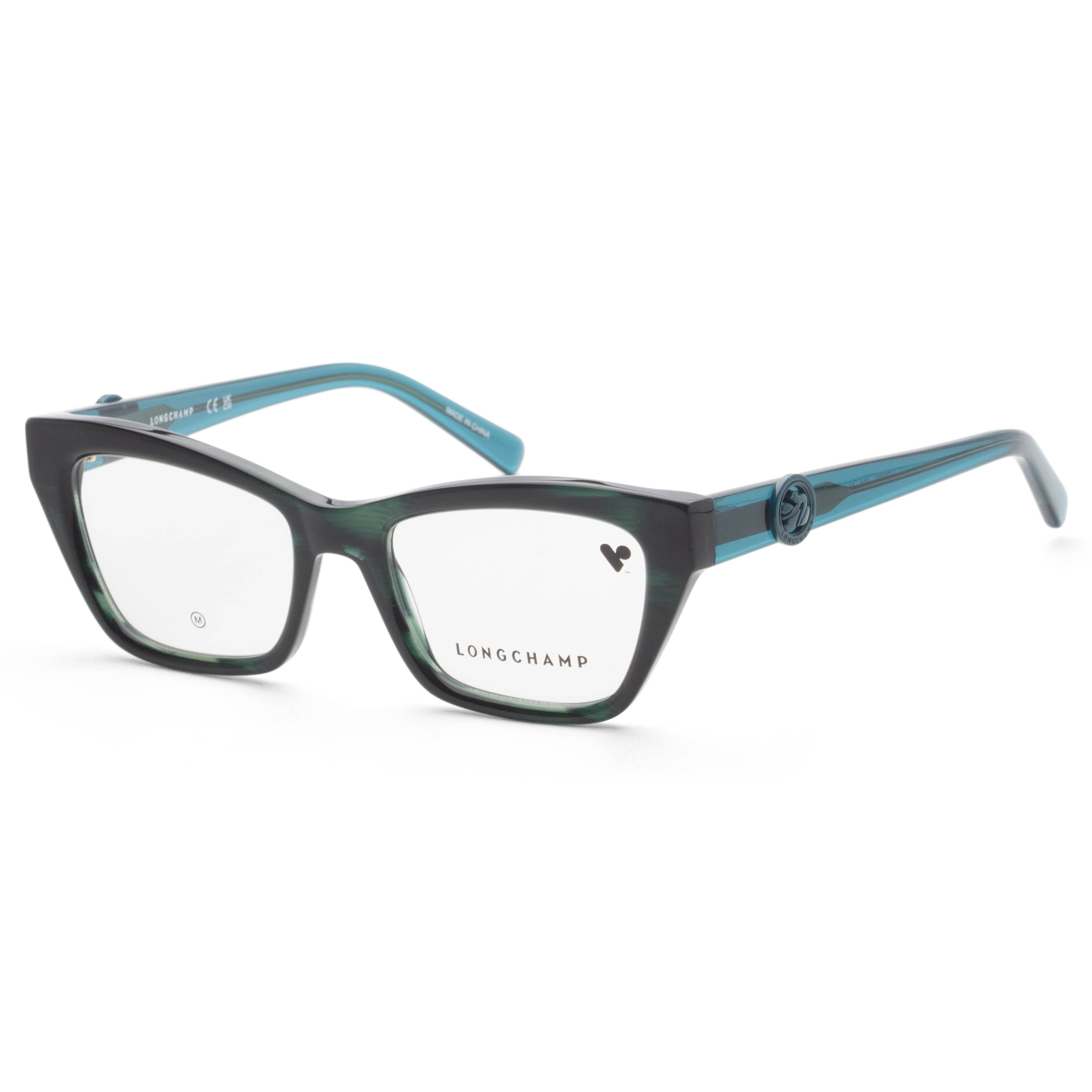 Longchamp Women's 51mm Green Horn Eyeglasses LO2762-304
