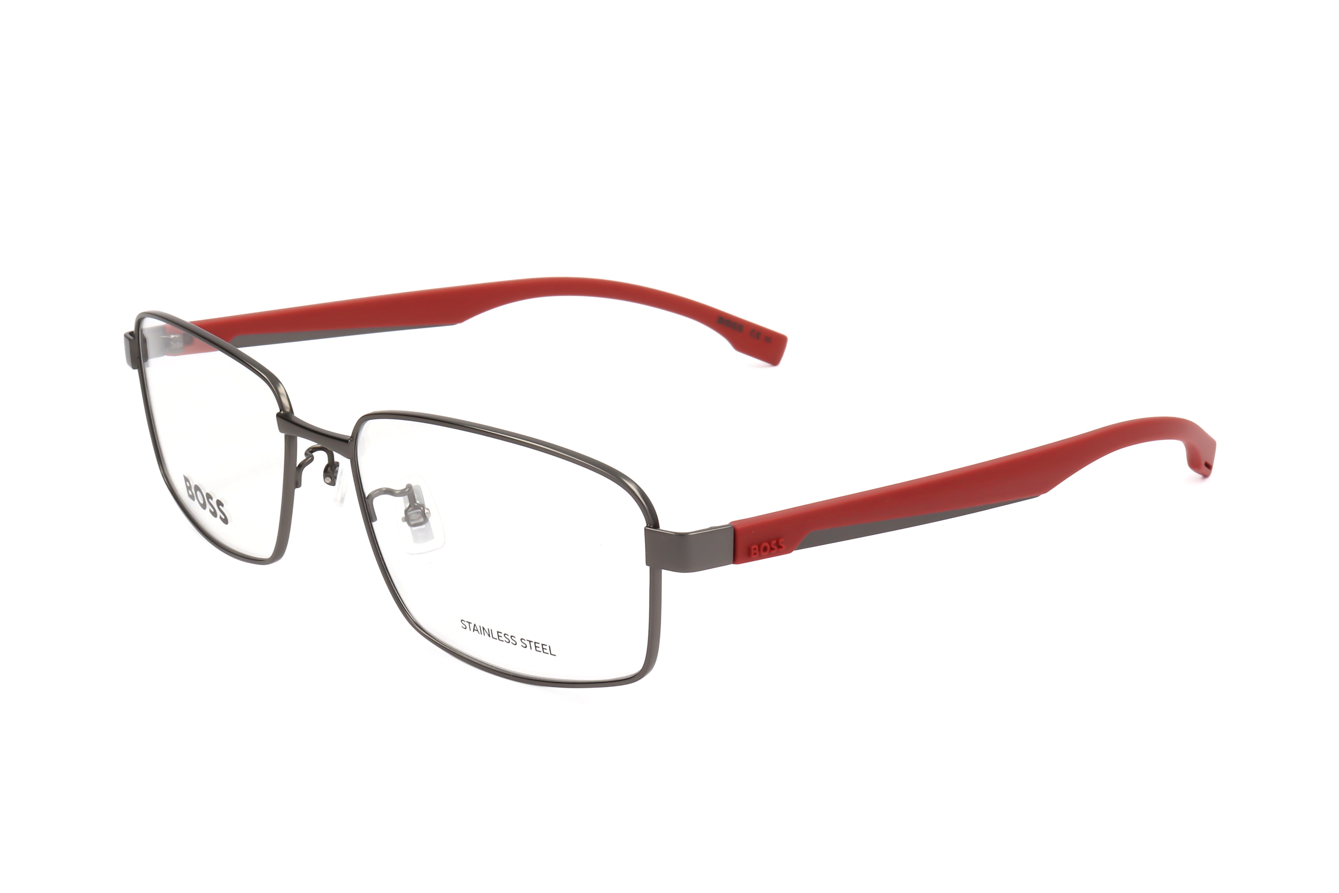 Hugo Boss Men's 57mm Matte Dark Ruthenium Eyeglasses BOSS1470-F-R80-57